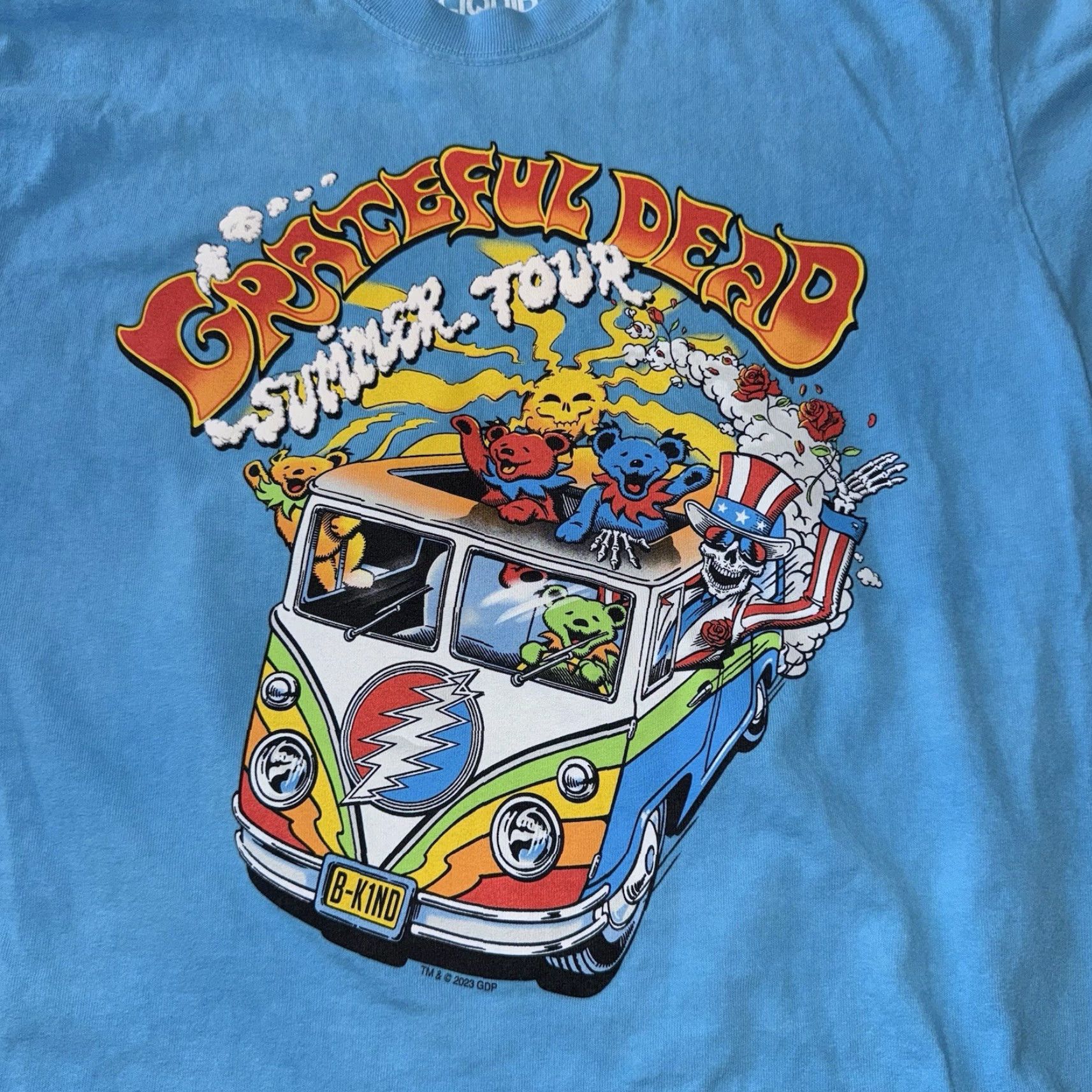 Liquid Blue Grateful Dead Liquid Blue Shirt Adult Size Medium Blue Summer Tour Size US M / EU 48-50 / 2 - 2 Thumbnail