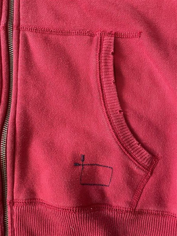 Gap × Vintage Distressed Gap Zip Hoodie RED Size US S / EU 44-46 / 1 - 5 Thumbnail