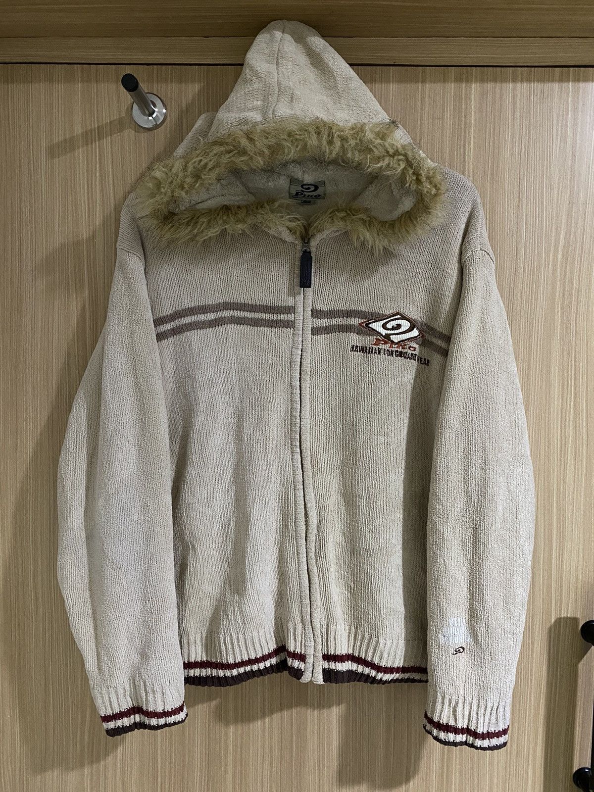 If Six Was Nine × Japanese Brand × Le Grande Bleu (L.G.B.) Piko embroidery poem fur zip hoodie lgb ifsixwasnine Size US L / EU 52-54 / 3 - 1 Thumbnail
