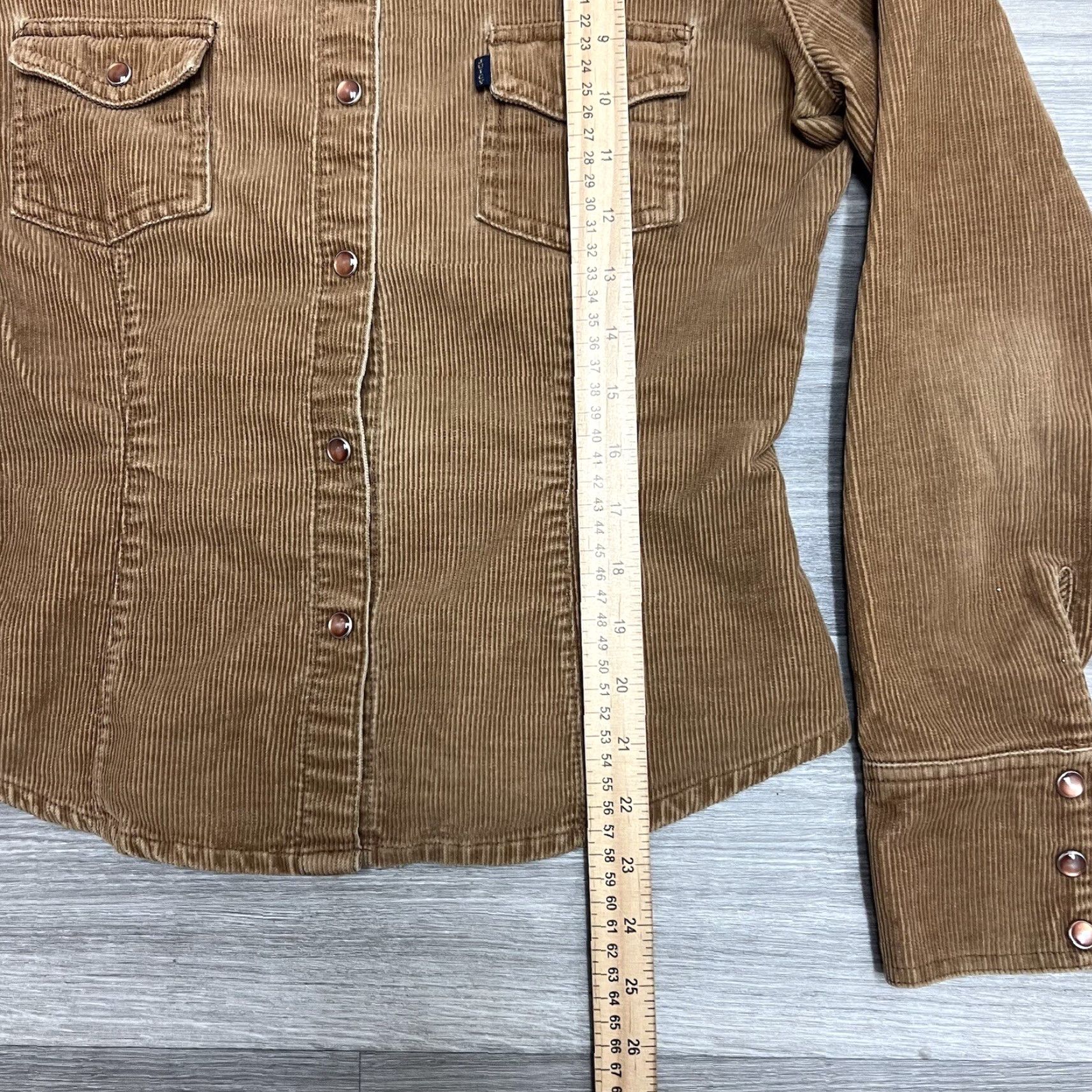 Juicy Couture VINTAGE Juicy Couture Jacket Womens S Corduroy Brown Beige 90s Crop Caramel United States Size S / US 4 / IT 40 - 4 Thumbnail