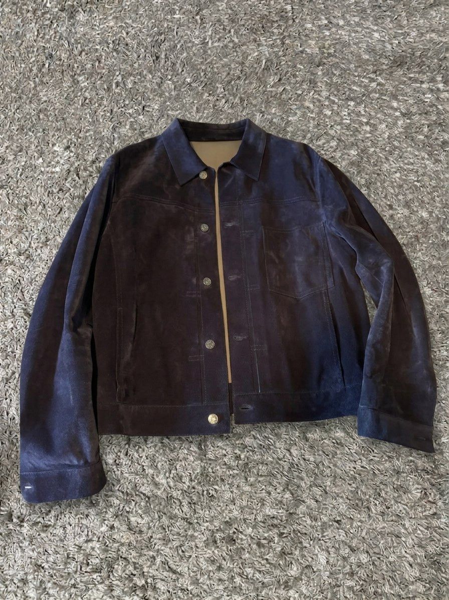 Berluti Suede Trucker Jacket Size US L / EU 52-54 / 3 - 1 Thumbnail