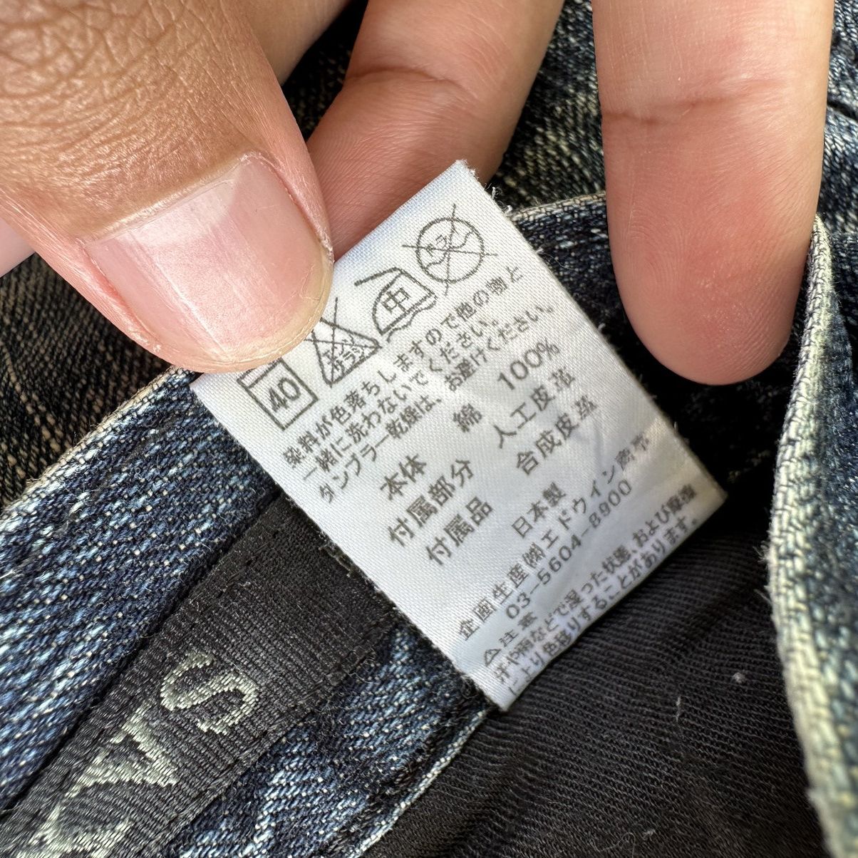 Edwin × Jean × Vintage Vintage Edwin Distressed Faded Denim Jean Pant W30 Size US 30 / EU 46 - 8 Thumbnail