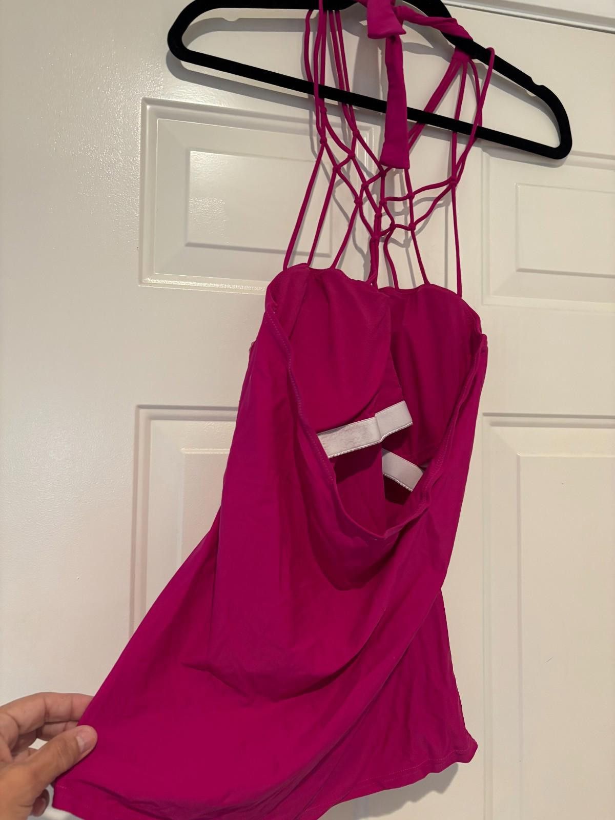 Designer Women's Island Escape tanktini top (only) pink size 14. #74 Size ONE SIZE - 2 Thumbnail