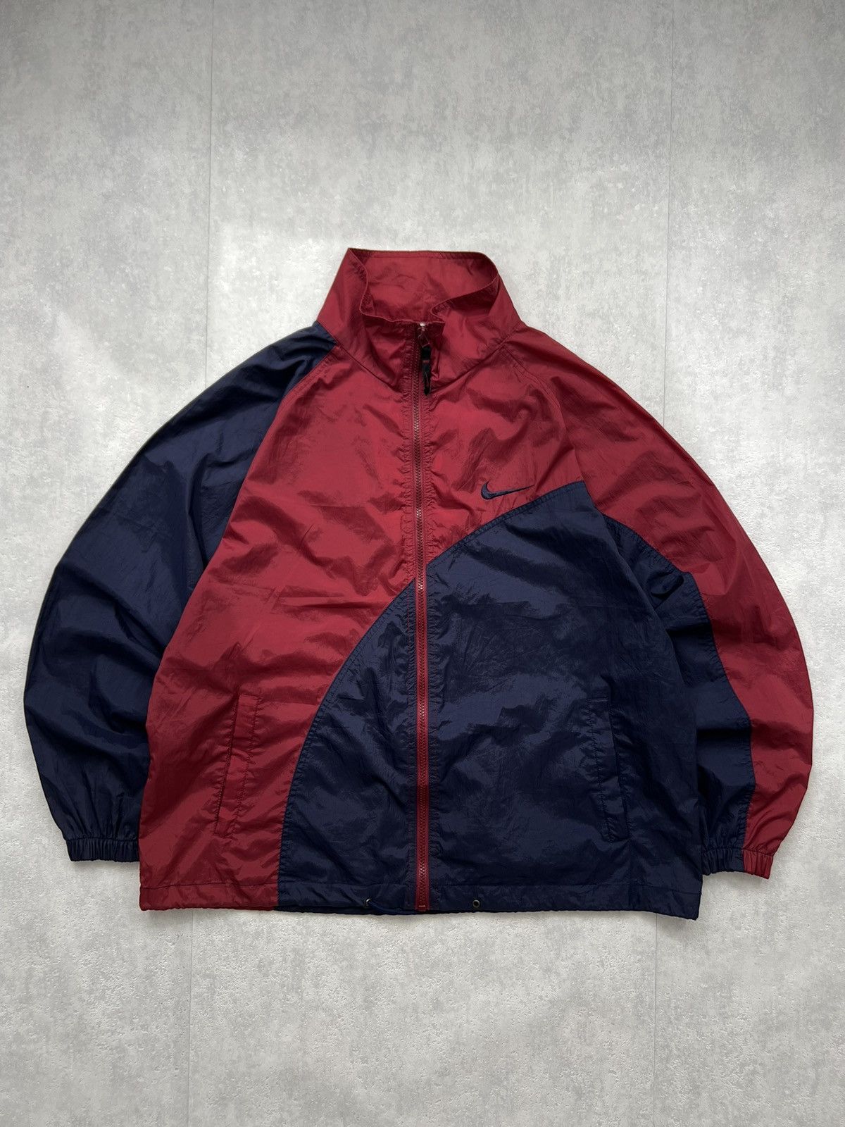 Nike 00's NIKE RETRO RARE SWOOSH LOGO TRACK JACKET Y2K Size US M / EU 48-50 / 2 - 1 Thumbnail