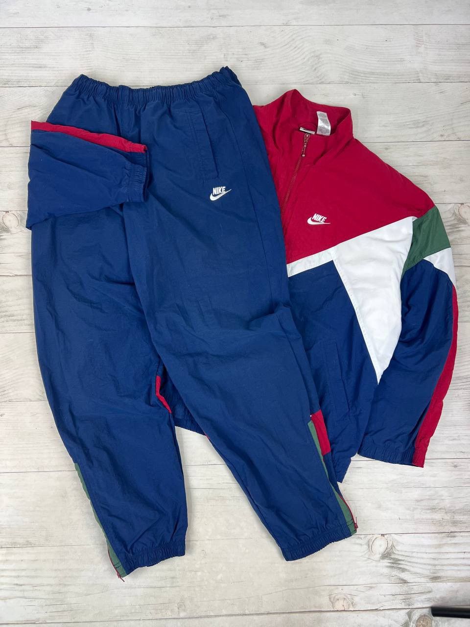 Nike Tracksuit Vintage 90s Windbreaker Nike Paris Saint-Germain 2004 Total 90 Reissue Men's Nike Football Replica  Tracksuit Jacket Old Royal/University Red/White