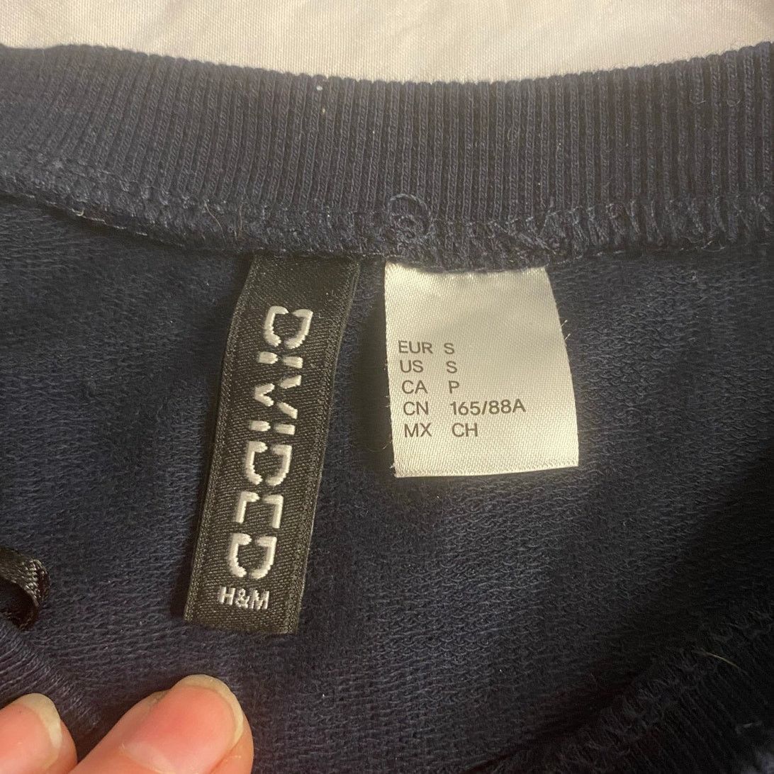 H&M Varsitycore Retro NYC Graphic Sweatshirt Navy H&M Divided S Size S / US 4 / IT 40 - 4 Thumbnail