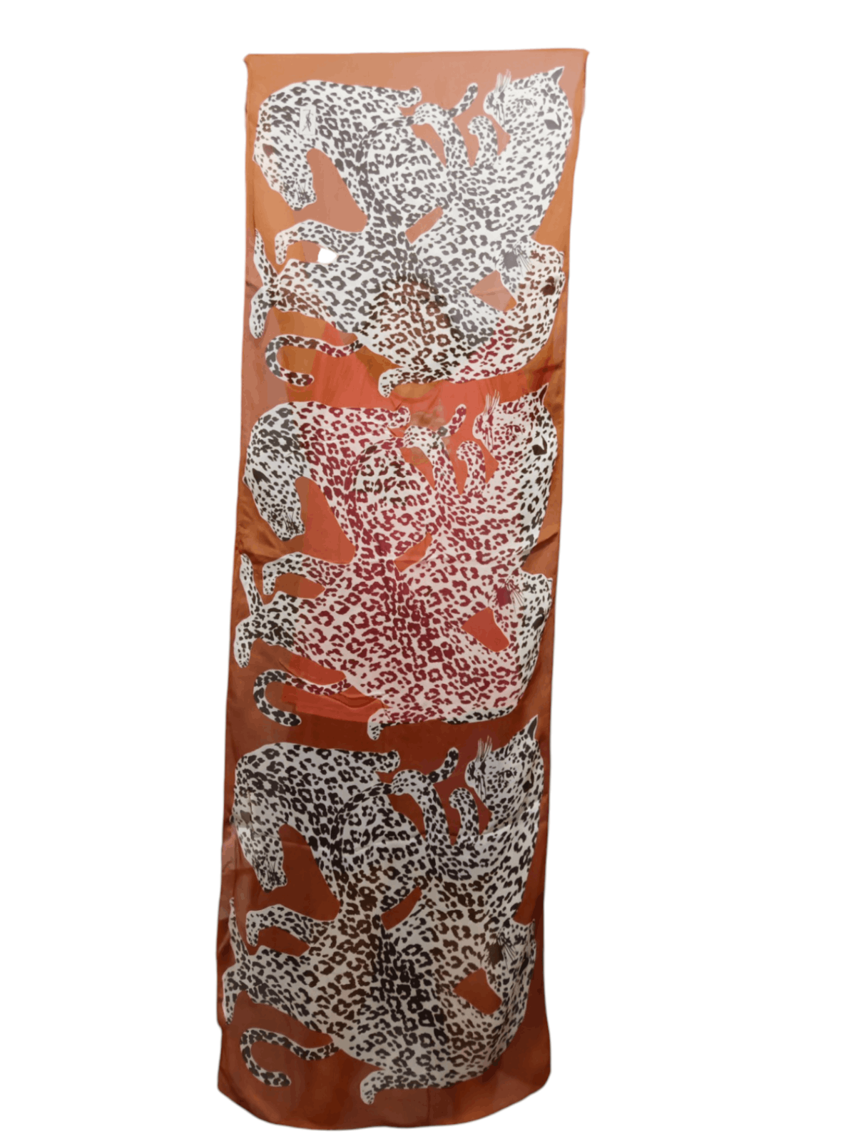 Yves Saint Laurent Yves Saint LAURENT YSL Paris Leopard Vintage Silk Scarf Size ONE SIZE - 10 Thumbnail