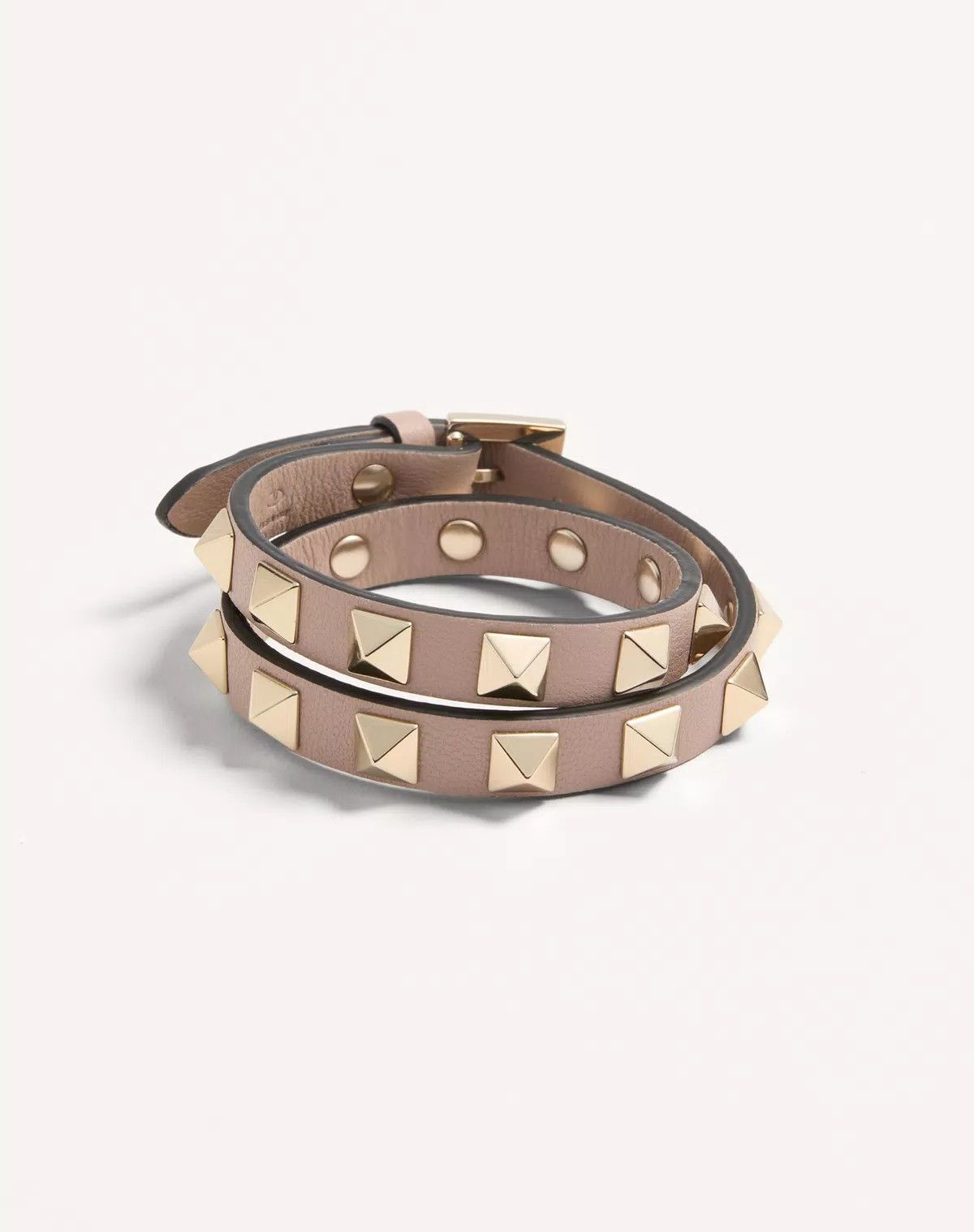 Valentino oc11z0725 Size:OS/Double-Strap Bracelet in Beige/Golden Size ONE SIZE - 1 Thumbnail