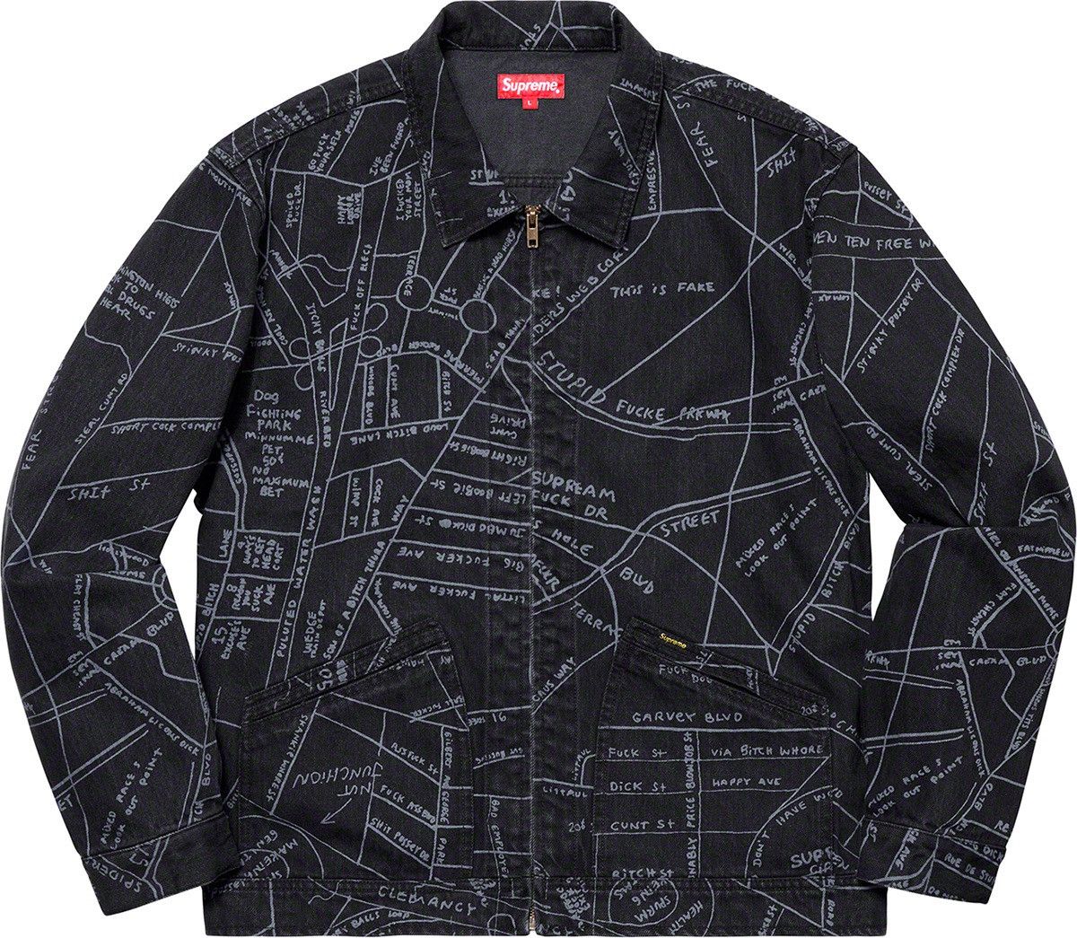 Supreme Supreme Gonz Map work jacket (SS19 mint) Size US M / EU 48-50 / 2 - 3 Thumbnail