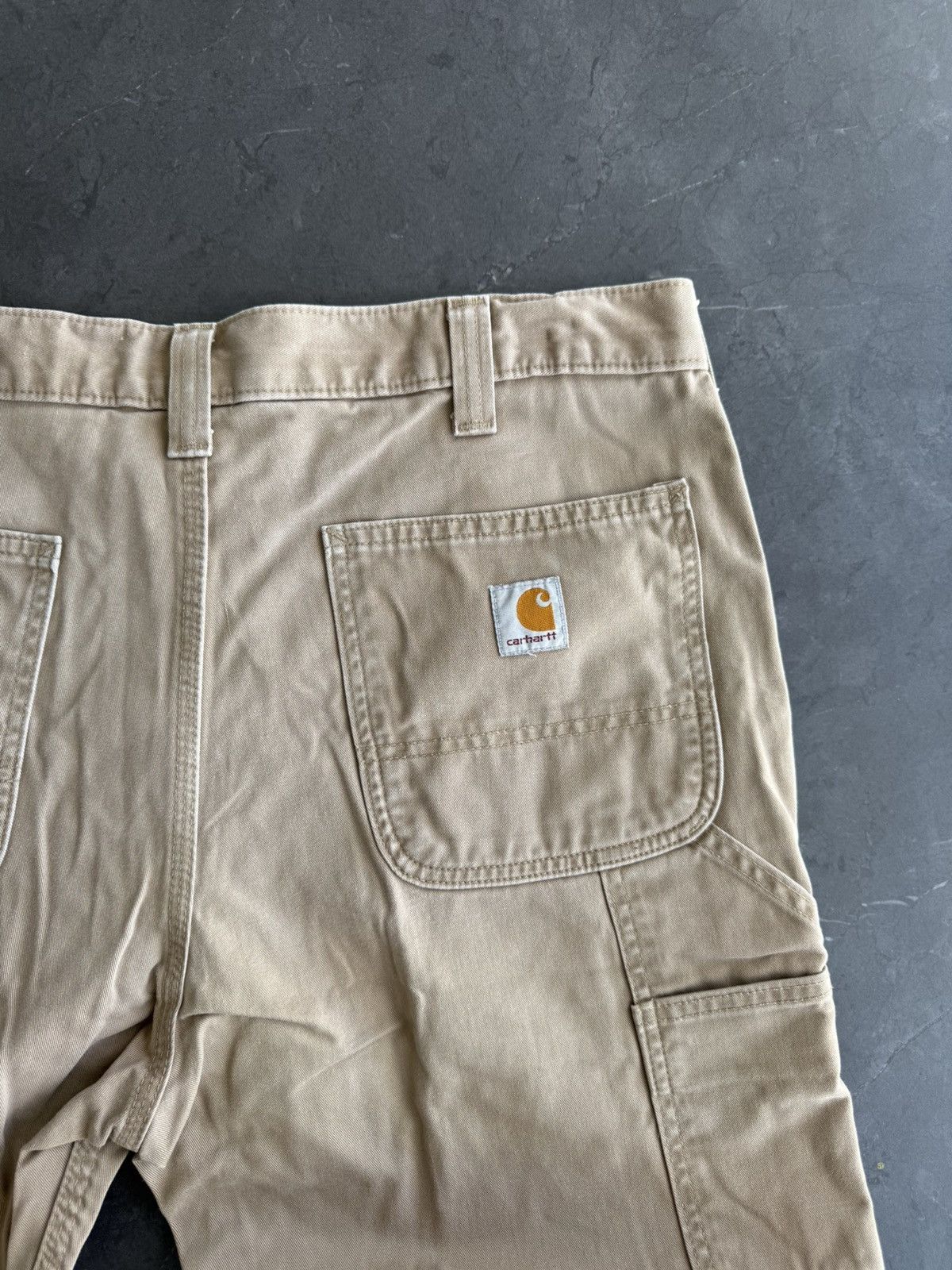 Carhartt × Carhartt Wip × Vintage Vintage Carhartt Carpenter Work Pants Khaki Size US 36 / EU 52 - 4 Thumbnail