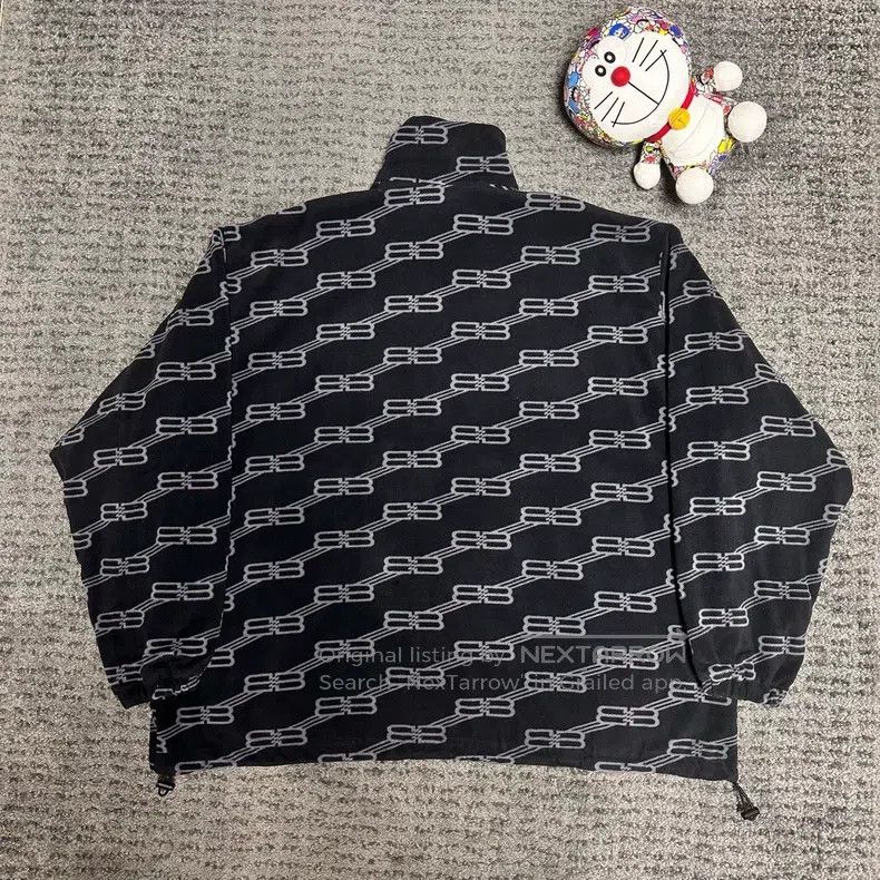 Balenciaga Balenciaga Double B all-over print wool blend cotton coat Size US S / EU 44-46 / 1 - 2 Thumbnail