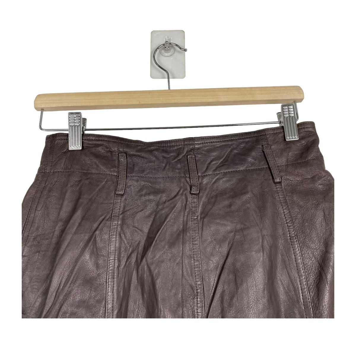 Aigner × Leather 💥AIGNER SOFT LEATHER MAXI SKIRT Size 28" / US 6 / IT 42 - 6 Thumbnail