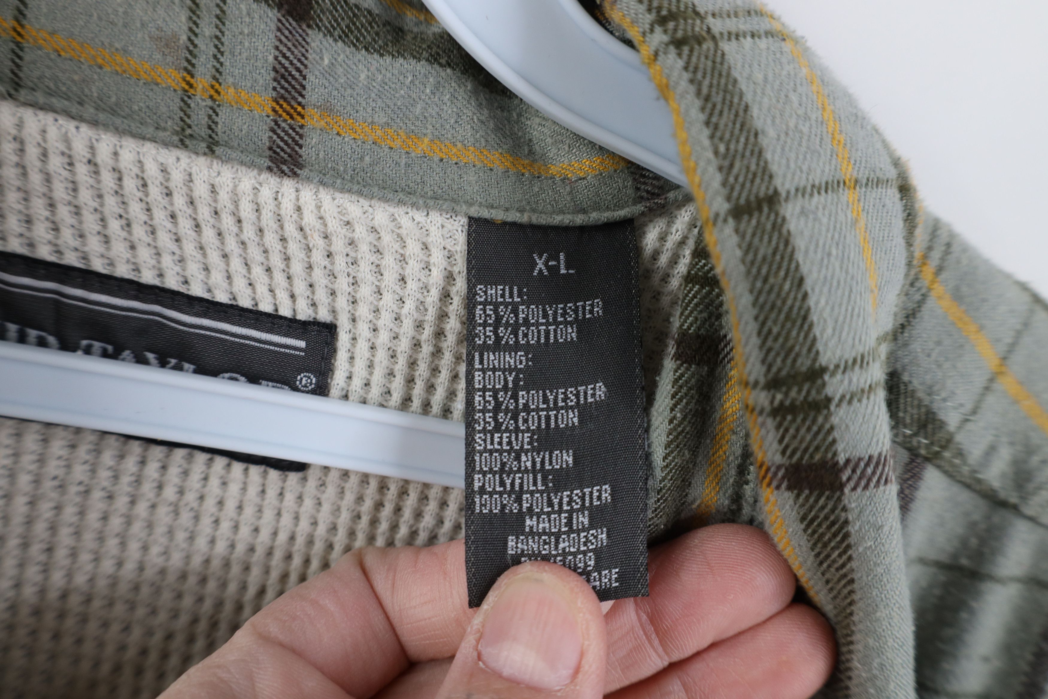 Vintage Vintage 90s Streetwear Waffle Lined Flannel Shirt Jacket Size US XL / EU 56 / 4 - 9 Thumbnail