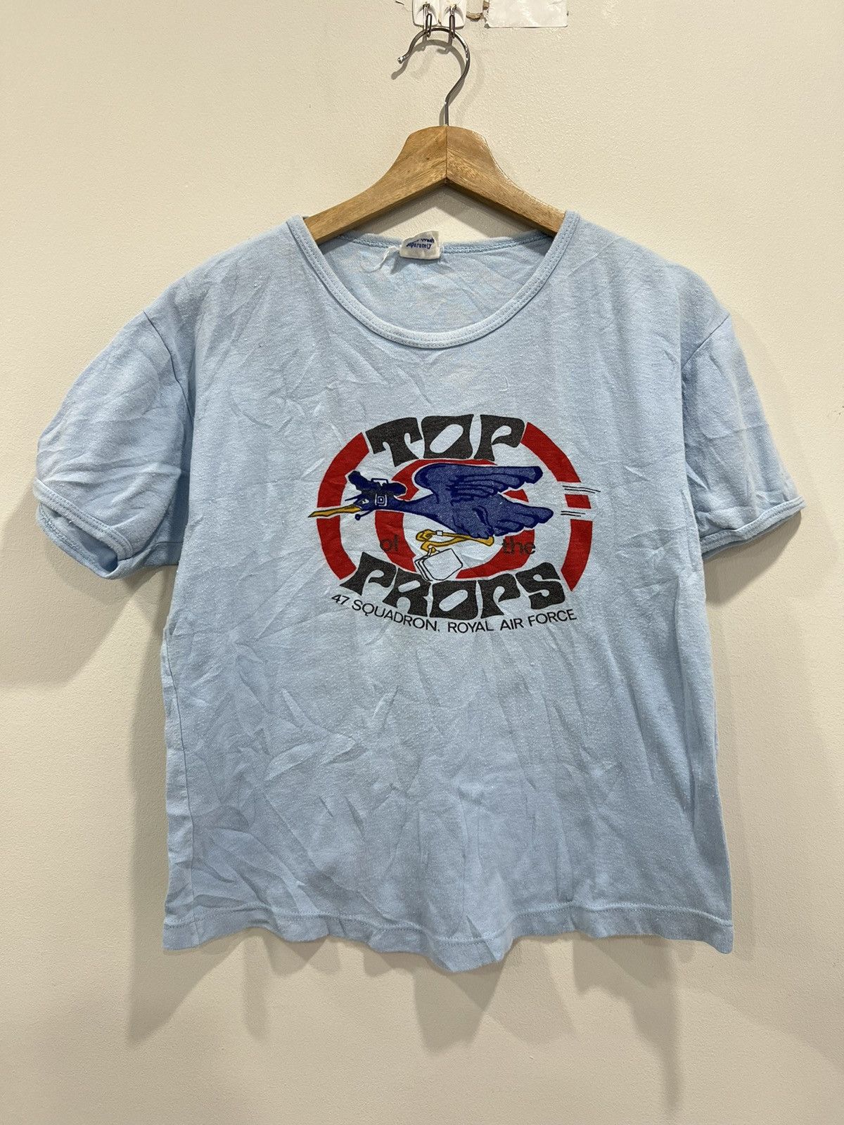 Vintage Vintage 47 Squadron Air Force Top Of The Prors Tee Shirt Size US S / EU 44-46 / 1 - 1 Thumbnail