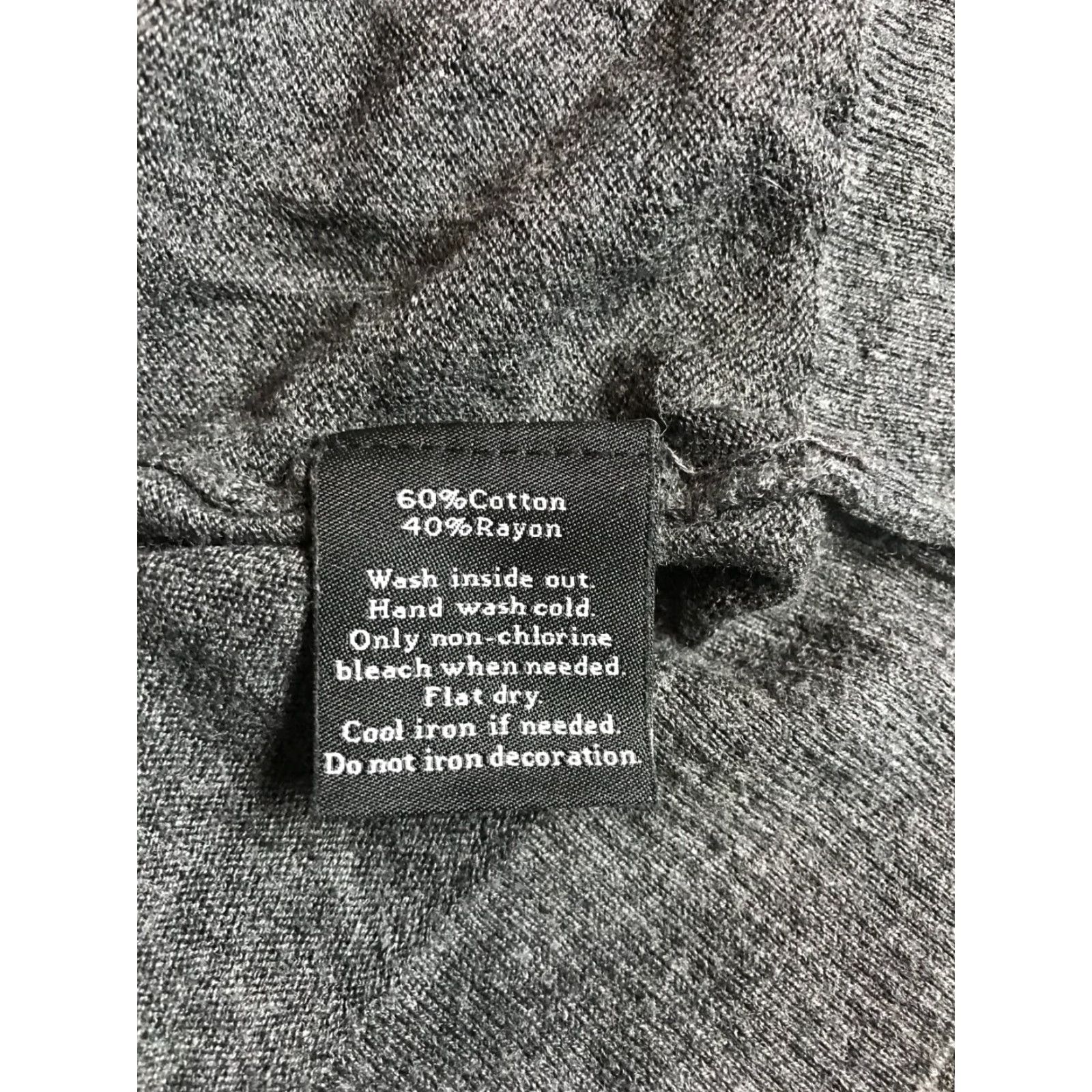 Vintage Rock & Republic Sweater Womens Large Gray Jeweled Pullover Crown Studded Crowned Studded Jeweled Pullover Rock & Republic Womens Large Gray Sweater Size L / US 10 / IT 46 - 7 Thumbnail