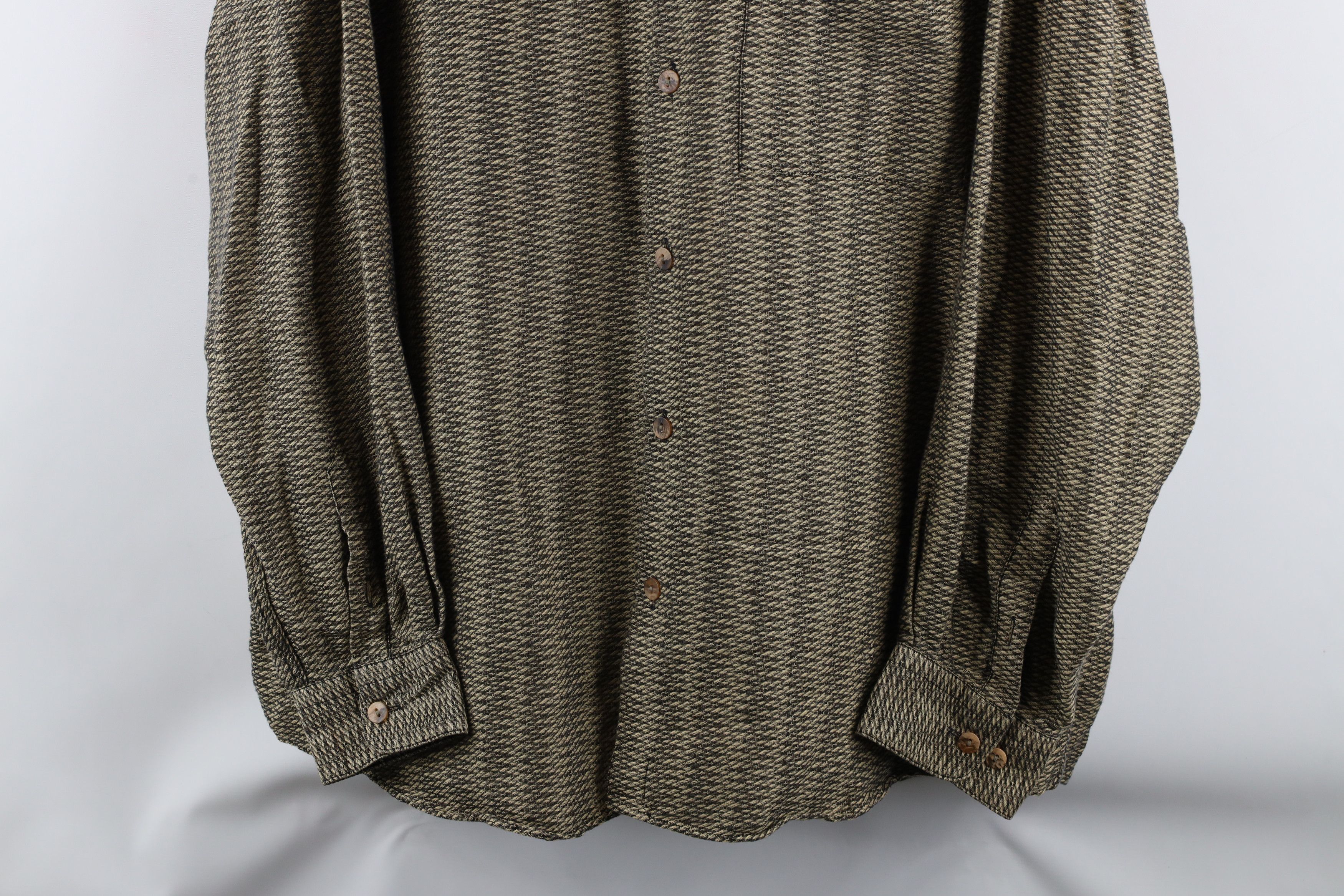 Vintage Vintage 90s Streetwear Fit Knit Collared Button Down Shirt Size US XL / EU 56 / 4 - 3 Thumbnail