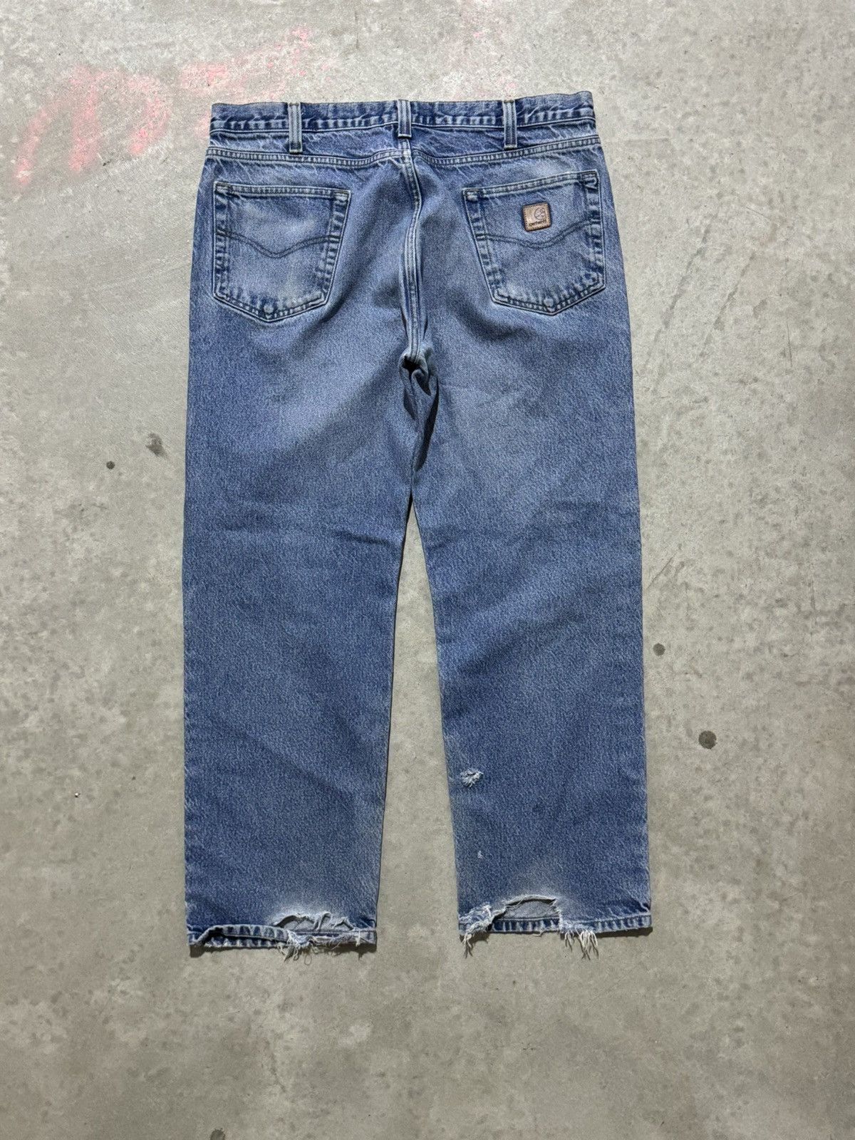 Carhartt × Vintage Carhartt Carpenter Denim Jeans 38x30 Size US 38 / EU 54 - 3 Thumbnail