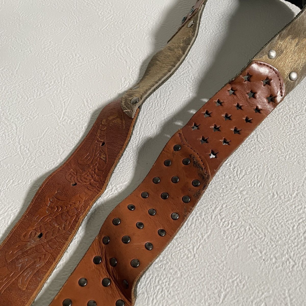 If Six Was Nine Y2k snake skin fur studded leather belts kapital style Size ONE SIZE - 4 Thumbnail