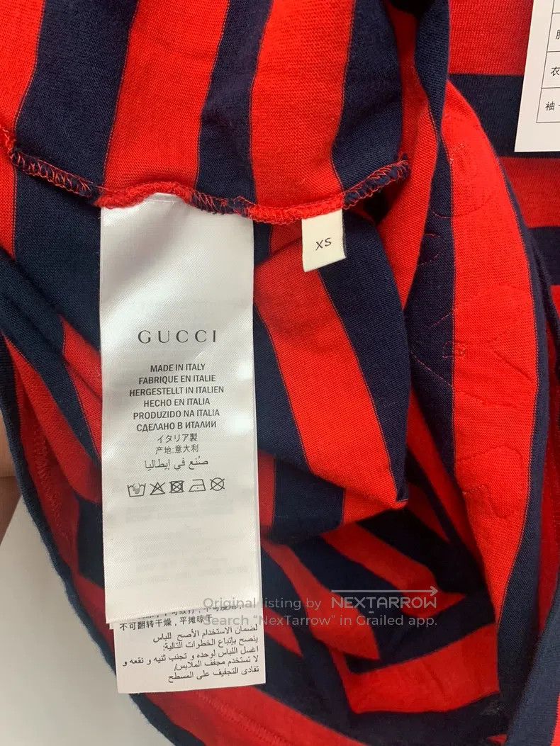 Gucci Gucci Classic red and black striped T-shirt Size US XS / EU 42 / 0 - 5 Thumbnail