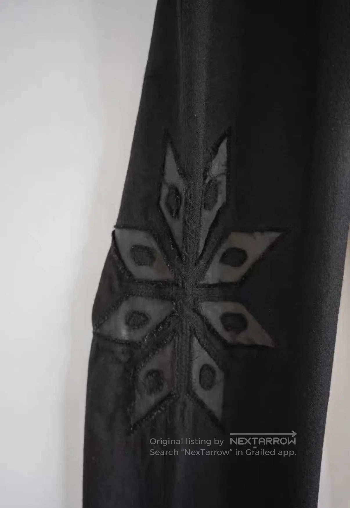 Yohji Yamamoto Black Casual Pants with Geometric Side Design Size 34. Size US 34 / EU 50 - 3 Thumbnail