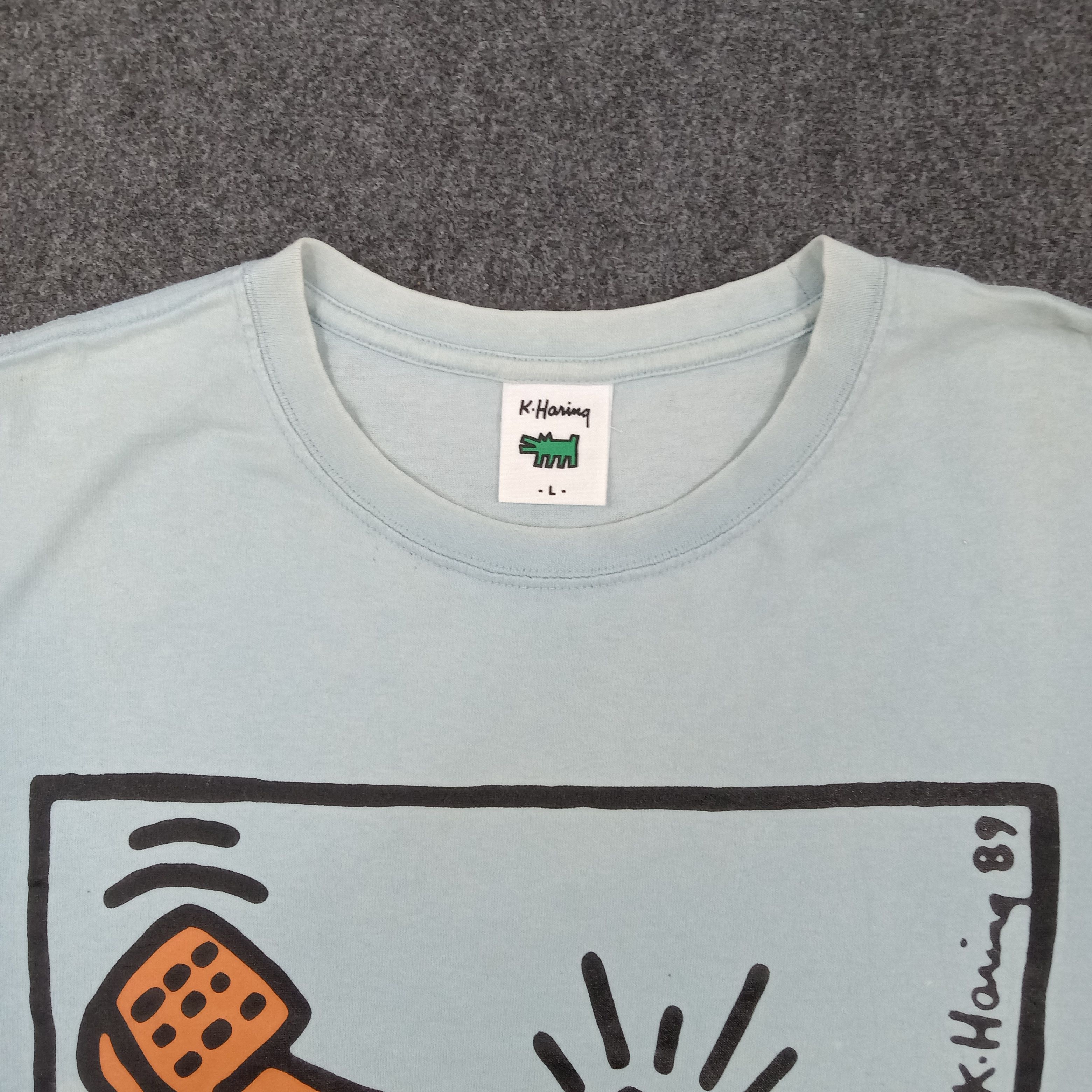 Japanese Brand × Keith Haring × Vintage Keith Haring American Artists Tshirt Size US L / EU 52-54 / 3 - 3 Thumbnail