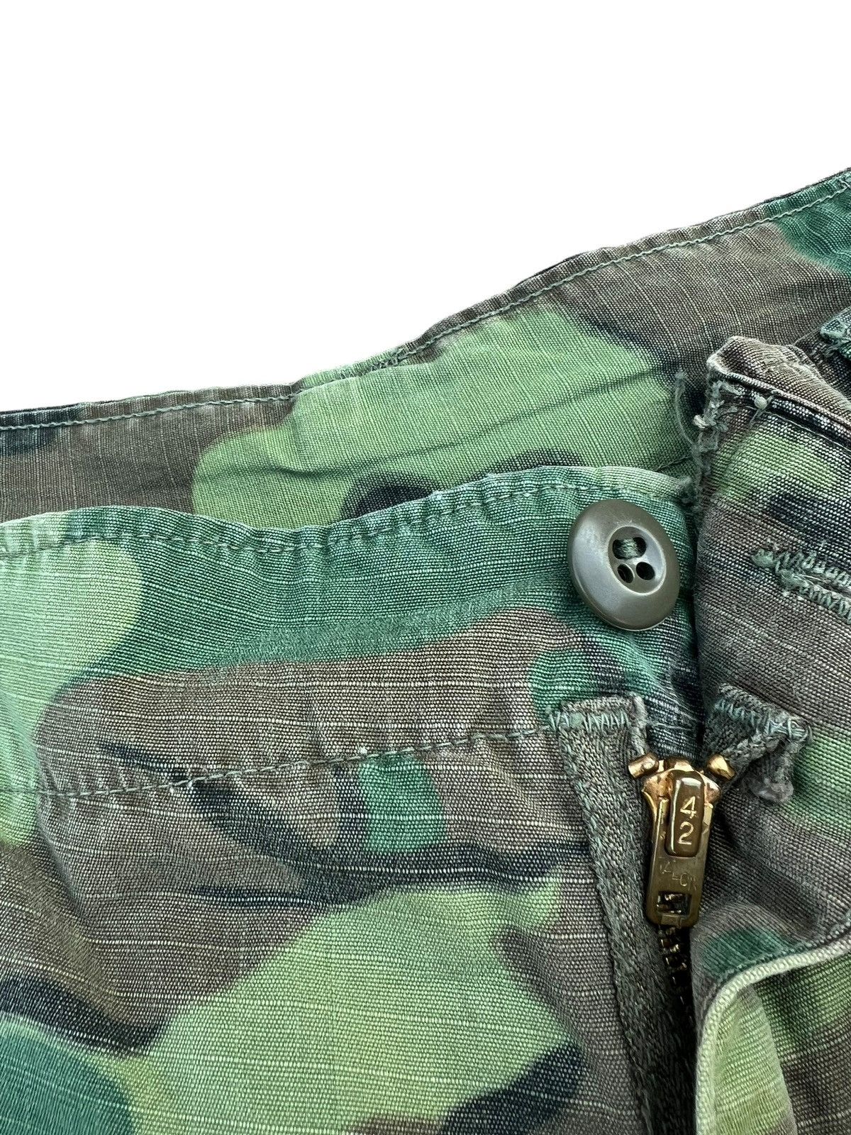 Vintage 60s 70s Nam War ERDL Camo Ripstop Poplin Trouser Pant Size US 32 / EU 48 - 5 Thumbnail
