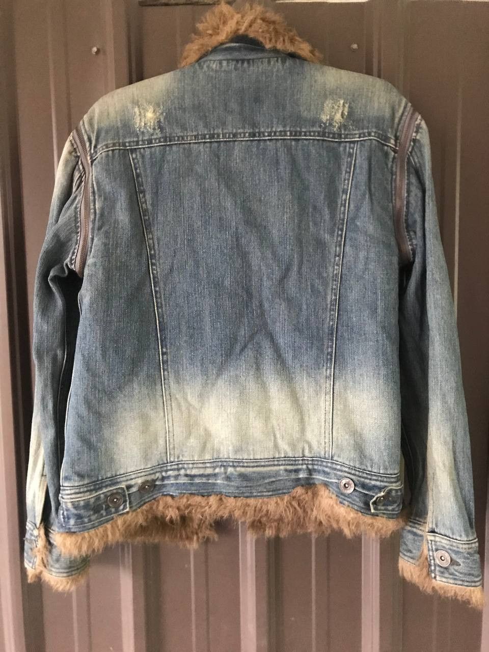 If Six Was Nine 2000s PTTP Fur Denim Jacket LGB Ifsixwasnine Style Size US S / EU 44-46 / 1 - 6 Thumbnail