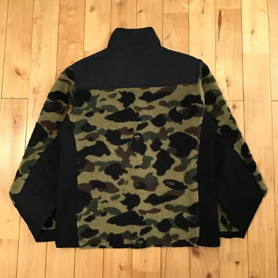 Bape BAPE Fleece jacket 1st camo green x black a bathing ape Size US M / EU 48-50 / 2 - 2 Thumbnail
