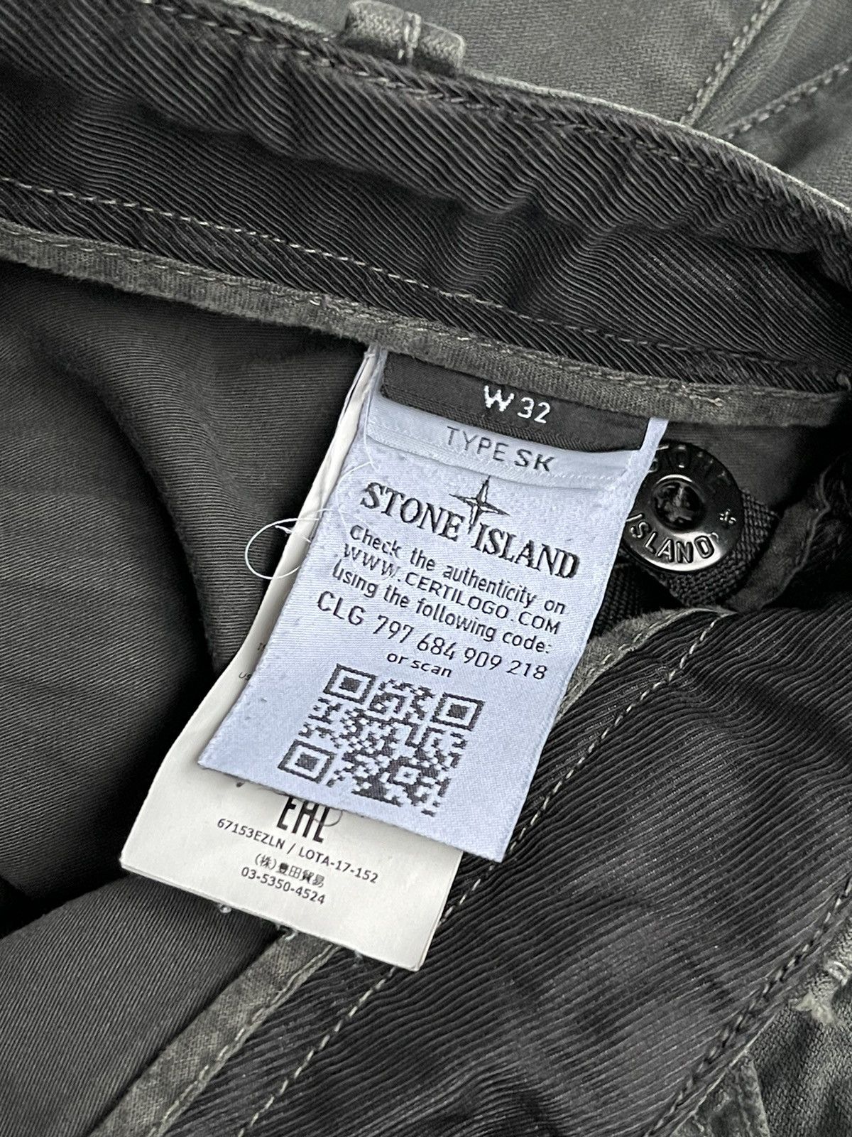 Stone Island SS20 Stone Island Washed Swamp Green Cargo Pants Size US 32 / EU 48 - 13 Thumbnail