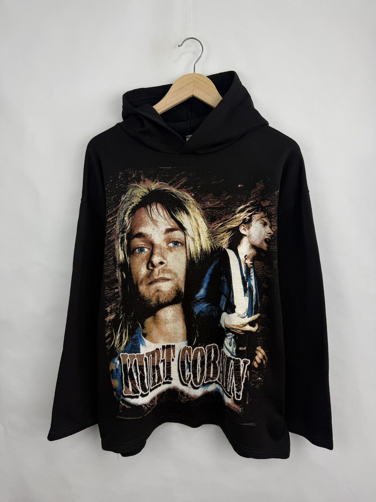 Nirvana 🇺🇸 Vintage 90s Kurt Cobain Nirvana Hoodie Rare Retro Size US L / EU 52-54 / 3 - 2 Thumbnail