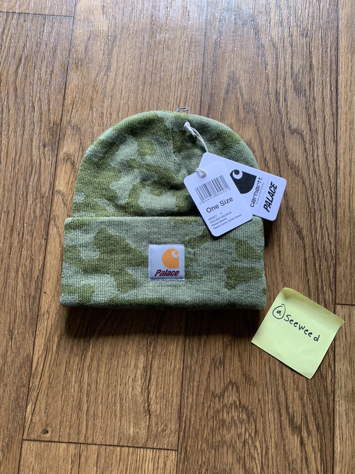 image of Carhartt Wip Watch Hat Beanie Dollar Green One Size, Men's