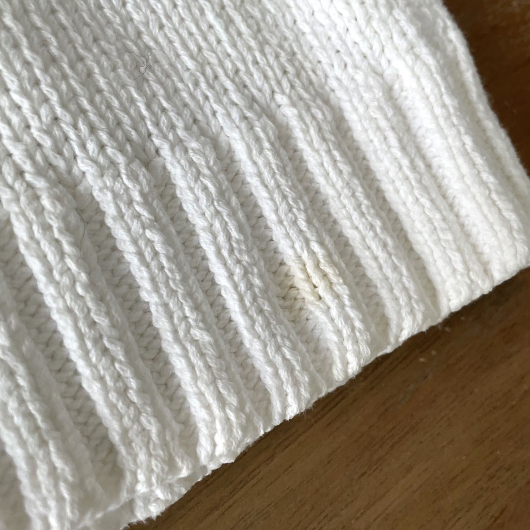 Talbots VINTAGE Talbots Cardigan Sweater Womens Large Cropped Heavyweight 90s Y2K White Cotton Knit Button Short Sleeve? Size L / US 10 / IT 46 - 5 Thumbnail