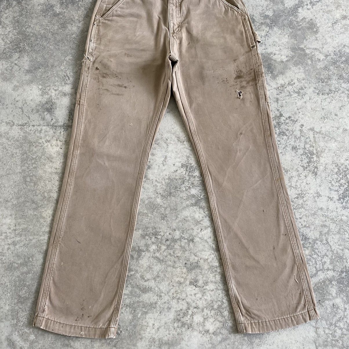 Carhartt Vintage Carhartt Blanket Lined Ripped Dirty Carpenter Pants Size US 29 - 6 Thumbnail