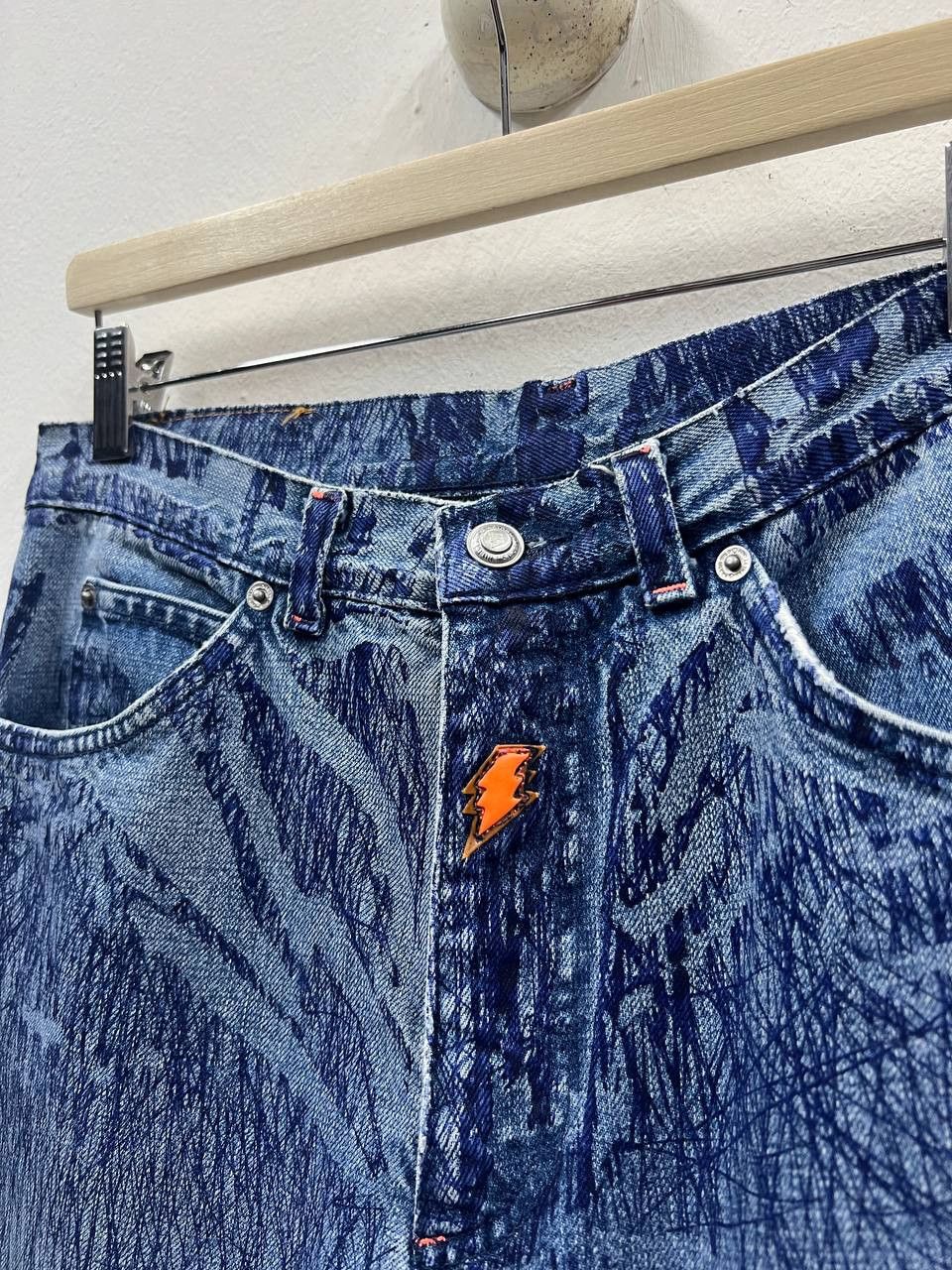 W&LT AW97 W&LT Walter Van Beirendonck Pen Scribble Denim Size US 32 / EU 48 - 6 Thumbnail