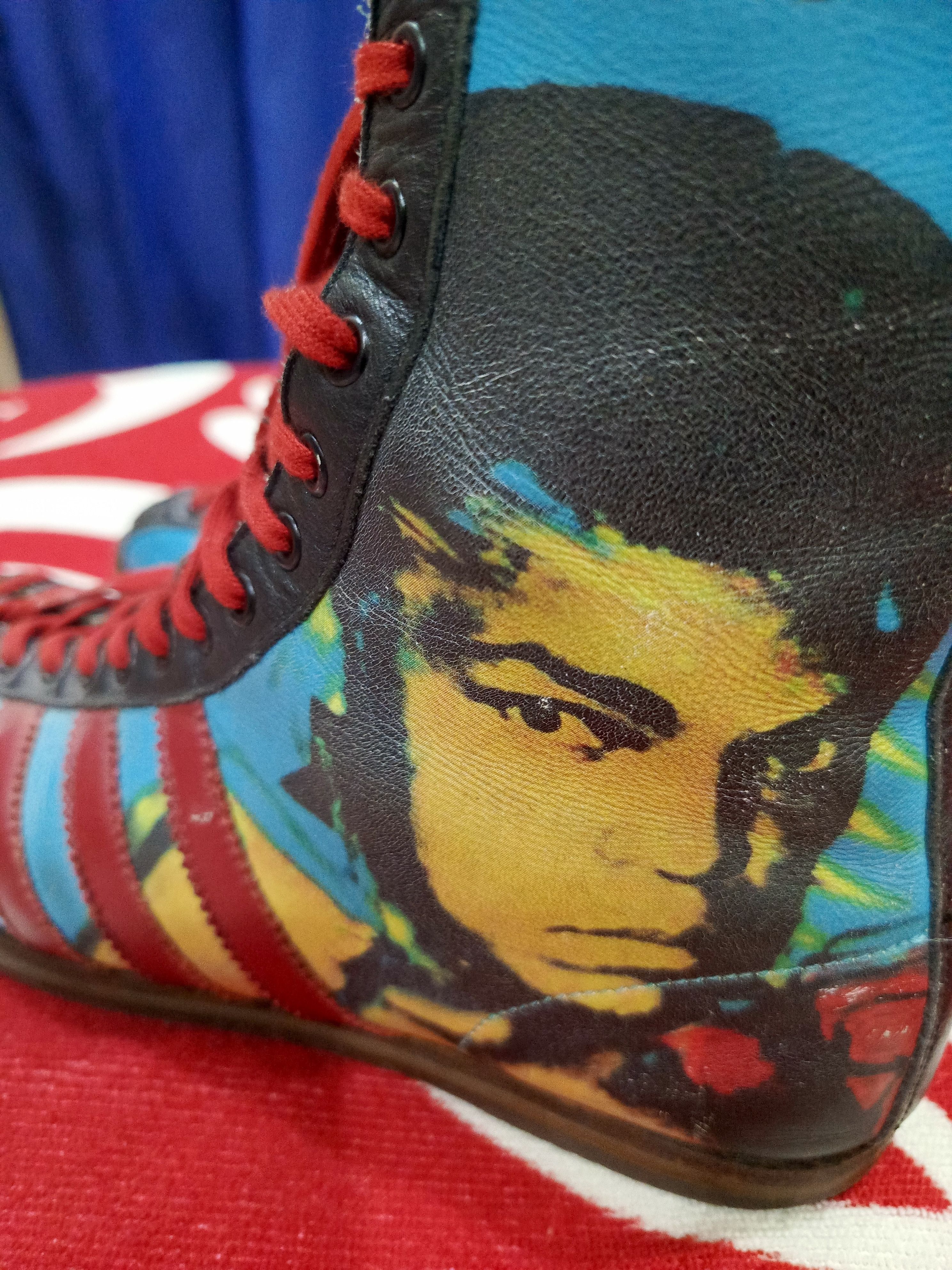 Adidas Muhammad Ali Signed Boxing Shoe - Adidas Size US 7 / EU 40 - 4 Thumbnail