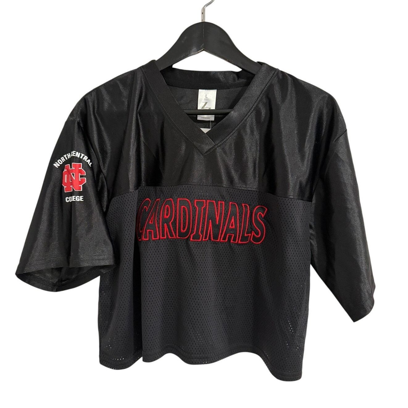 NCAA NWT North Central College Cropped Football Jersey Women's -L Size L / US 10 / IT 46 - 1 Thumbnail