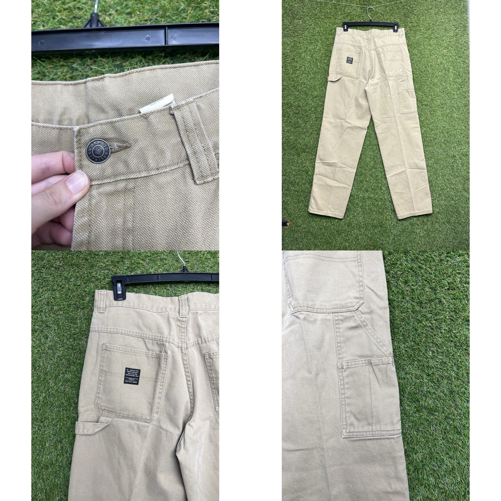 Old Navy Old Navy Jeans Pants Mens 36 Long Canvas Carhartt B17 Distressed 5-Pocket Flat Front Baggy Tapered 36x33 Blue 100% Cotton Regular Mens Size US 36 / EU 52 - 9 Thumbnail