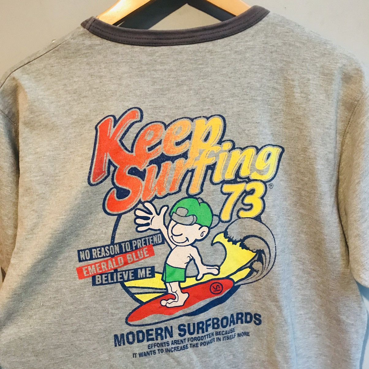 Vintage Vintage Surfing Ringer Size US L / EU 52-54 / 3 - 7 Thumbnail