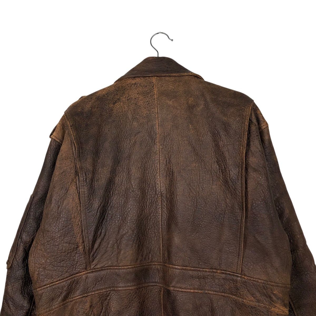 Japanese Brand × Vintage 📌Vintage Bomber Leather Jacket Lordanthony Issey Miyake Size US L / EU 52-54 / 3 - 10 Thumbnail