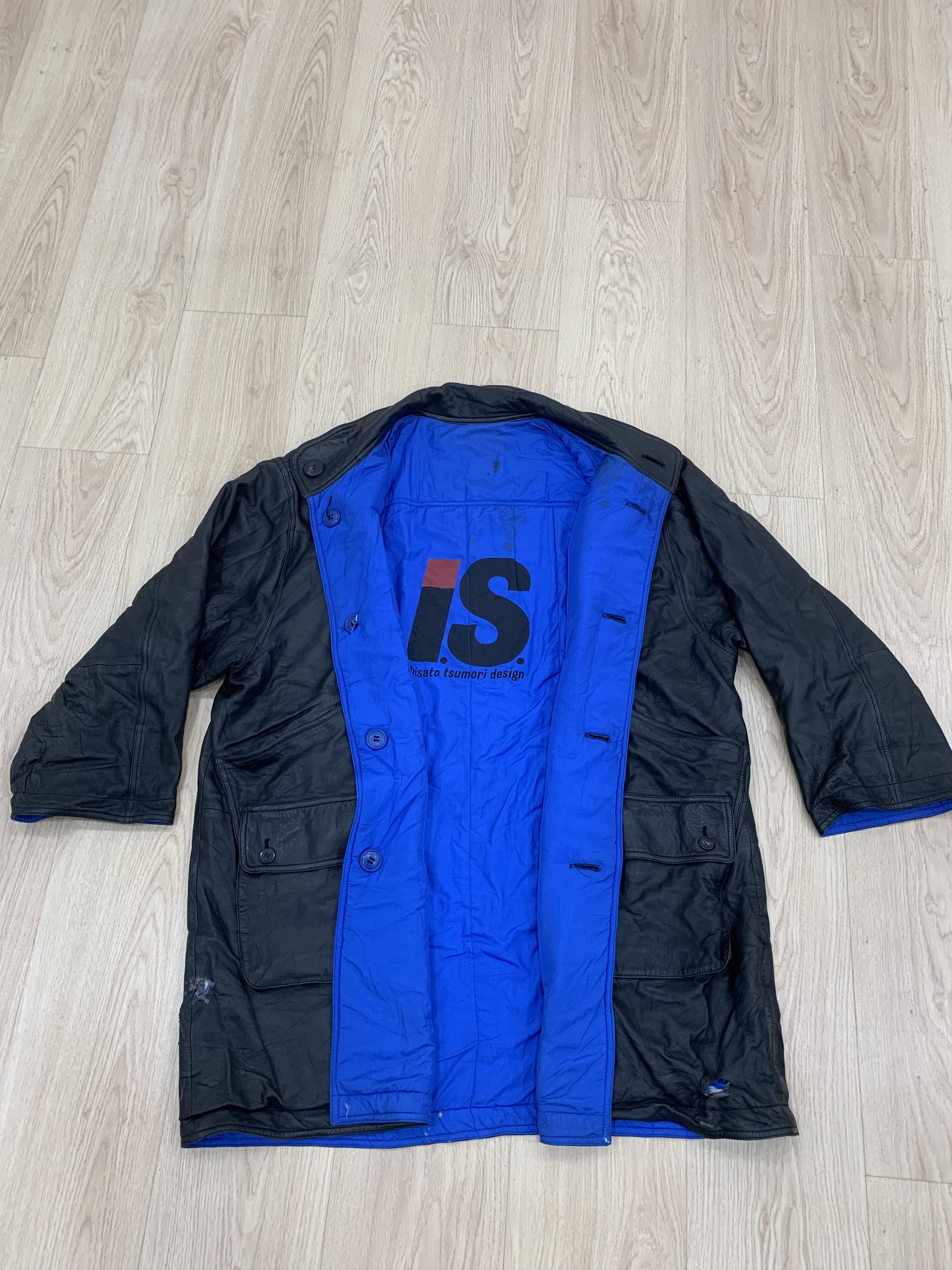 Issey Miyake Chisato Tsumori Reversible leather PARKA Jacket