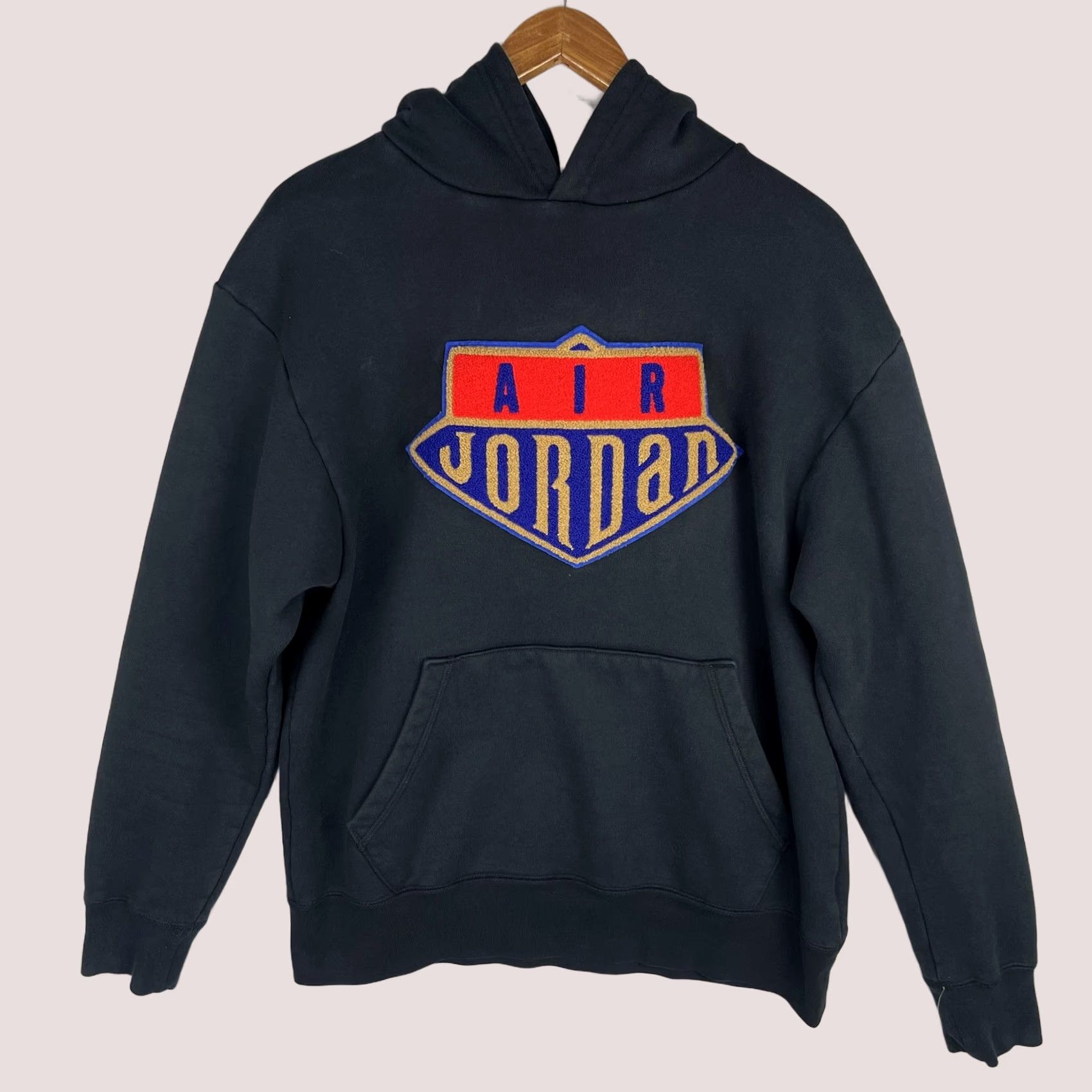 Jordan Brand Air Jordan Hoodie Mens Medium Black DNA Chenille Logo Sweatshirt CK9519-010 Nike Size US M / EU 48-50 / 2 - 1 Thumbnail