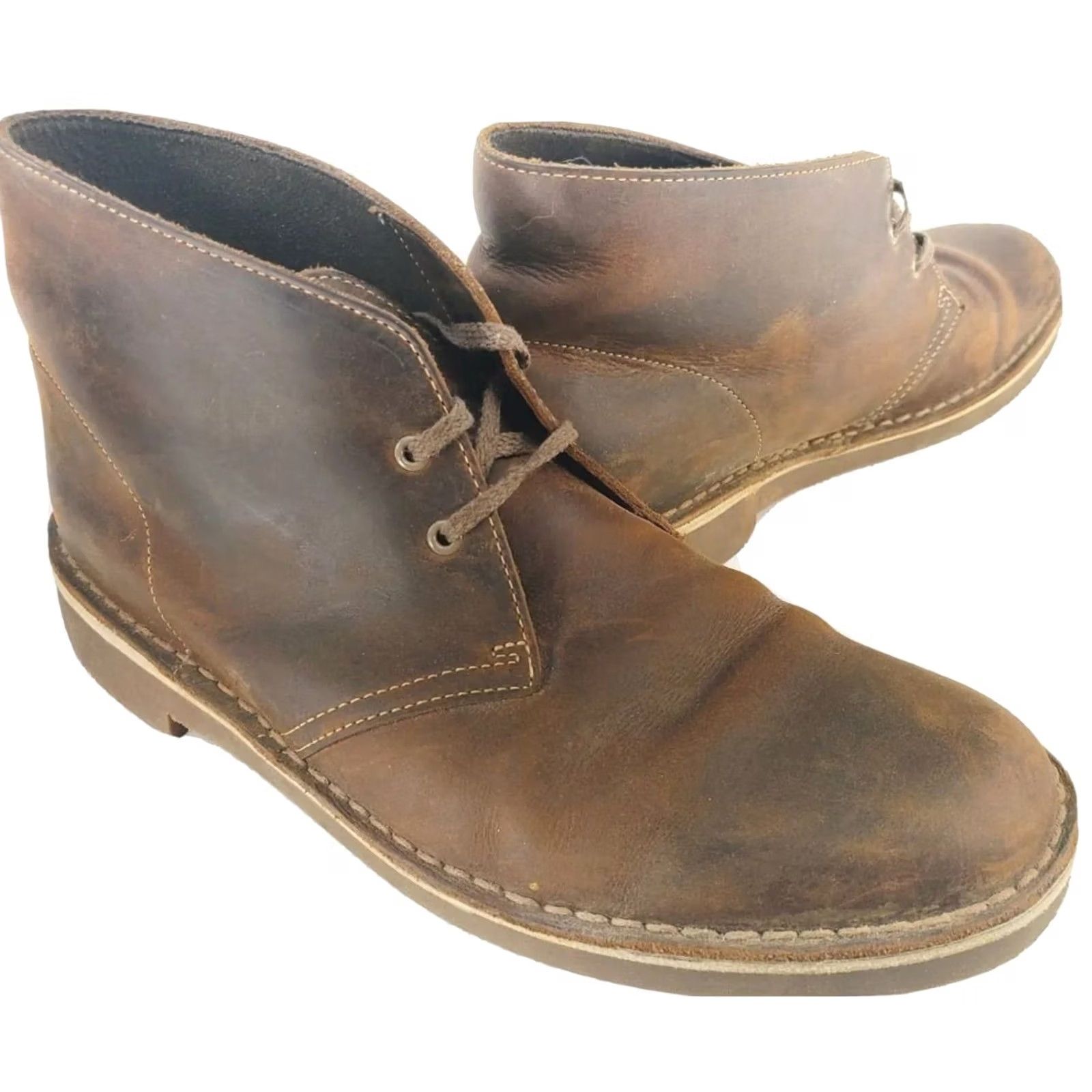 Clarks Collection by Clarks Bushacre 2 Desert Chukka Boot Mens 9M Beeswax Nubuck Finish Boots Mens 9 Size US 9 / EU 42 - 2 Thumbnail