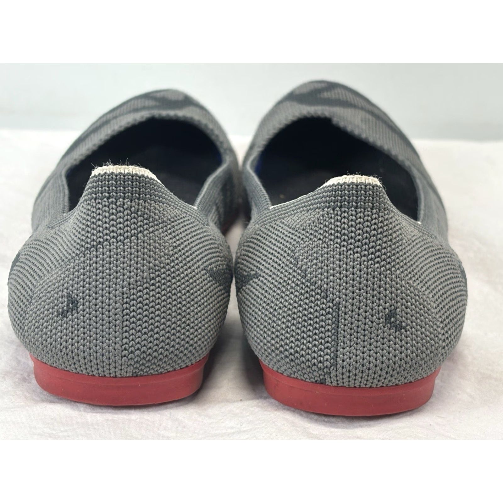 Rothy's Rothy’s Round Toe Ballet Flat Size 9.5 Grey Camouflage V Cut Knit - Retired - Pre-owned Good - Women’s Flat Shoes Size US 7 / IT 37 - 4 Thumbnail