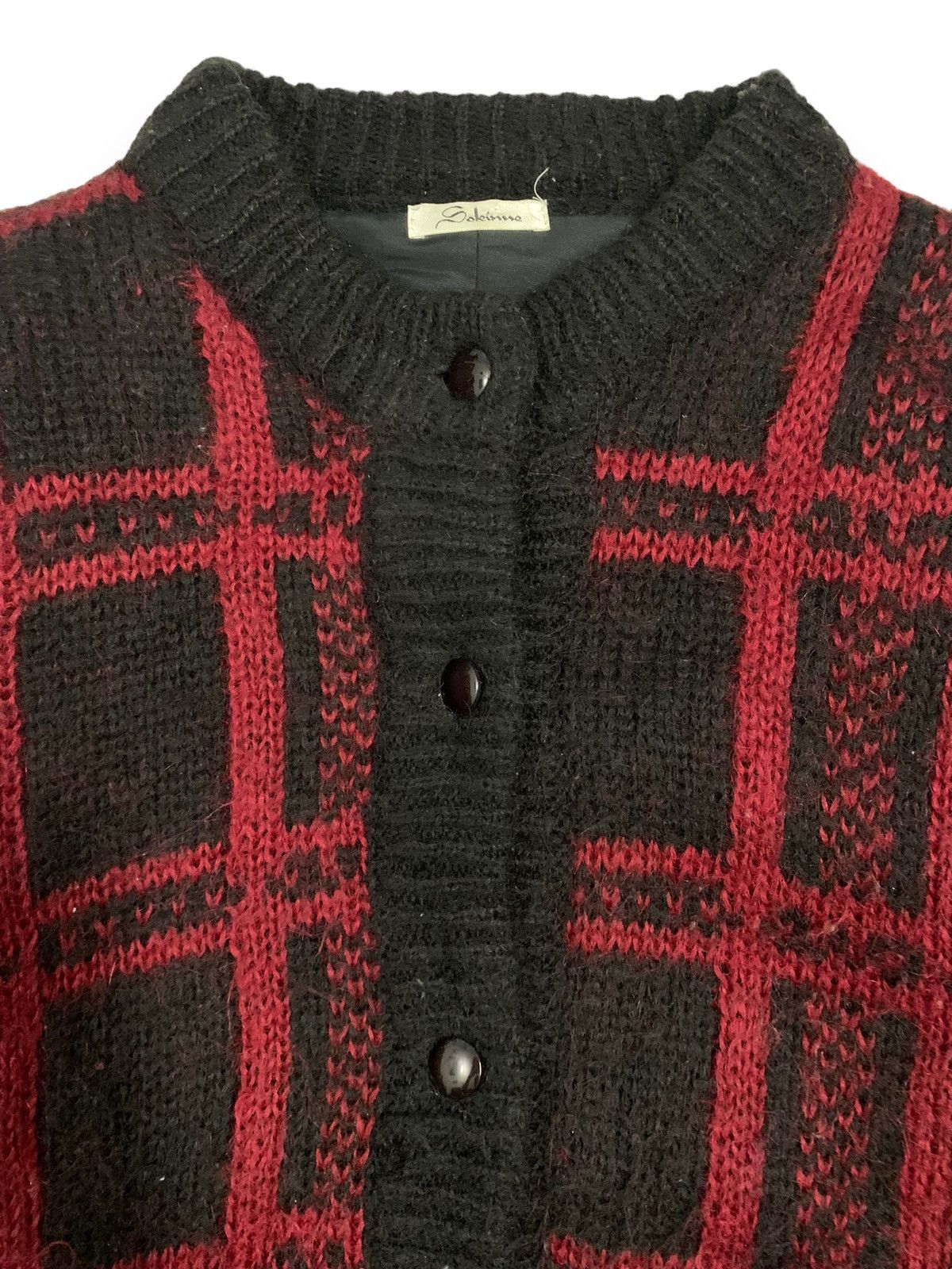 Japanese Brand Vintage Japanese Brand Wool Plaid Checked Oversized Sweater Size L / US 10 / IT 46 - 5 Thumbnail