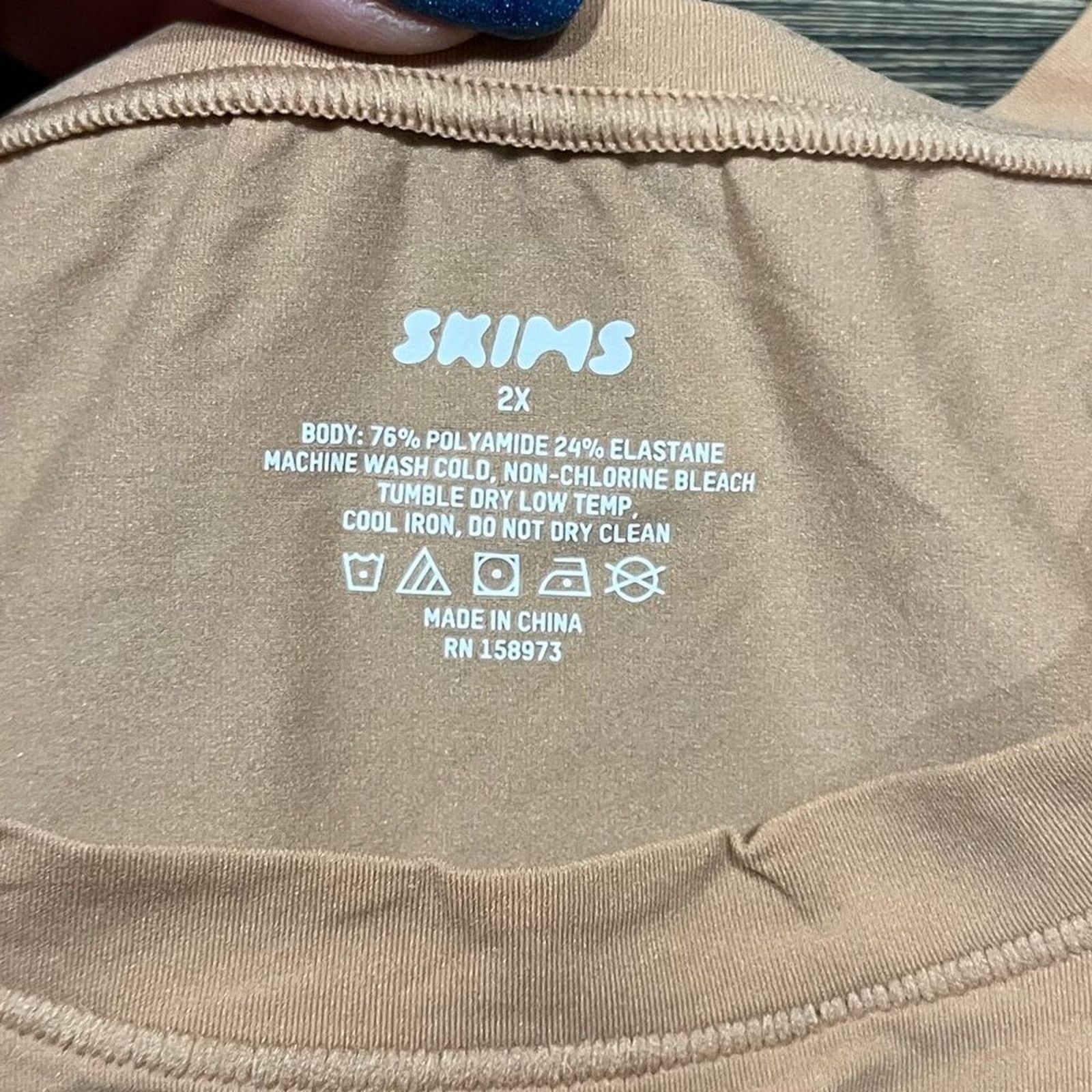 SKIMS NWT Skims Fits Everybody Super Cropped T-Shirt Ochre 2X Size XXL / US 16-18 / IT 52-54 - 2 Thumbnail