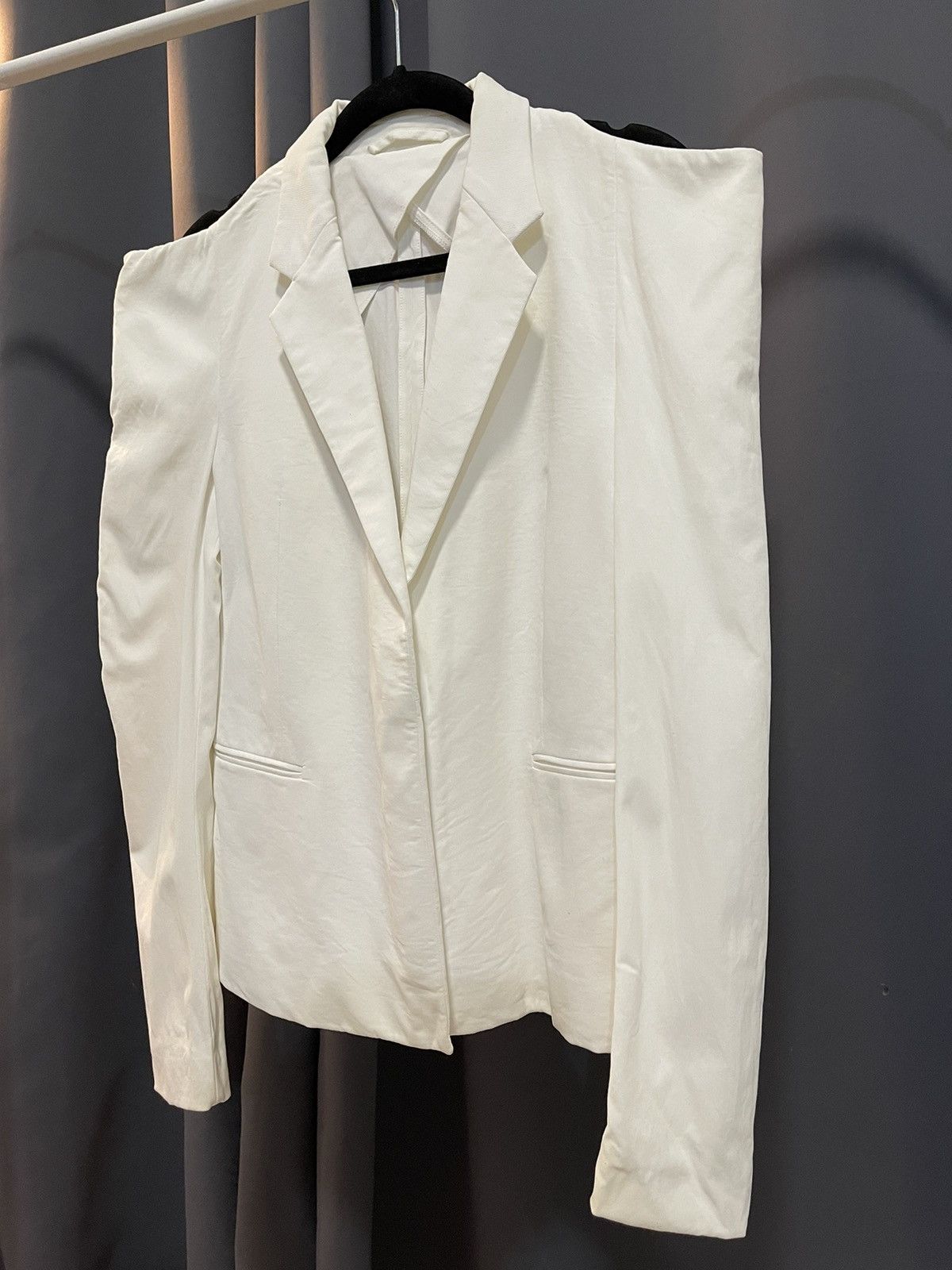 Maison Margiela Maison Martin Margiela Sculpted Jacket in White Size M / US 6-8 / IT 42-44 - 3 Thumbnail