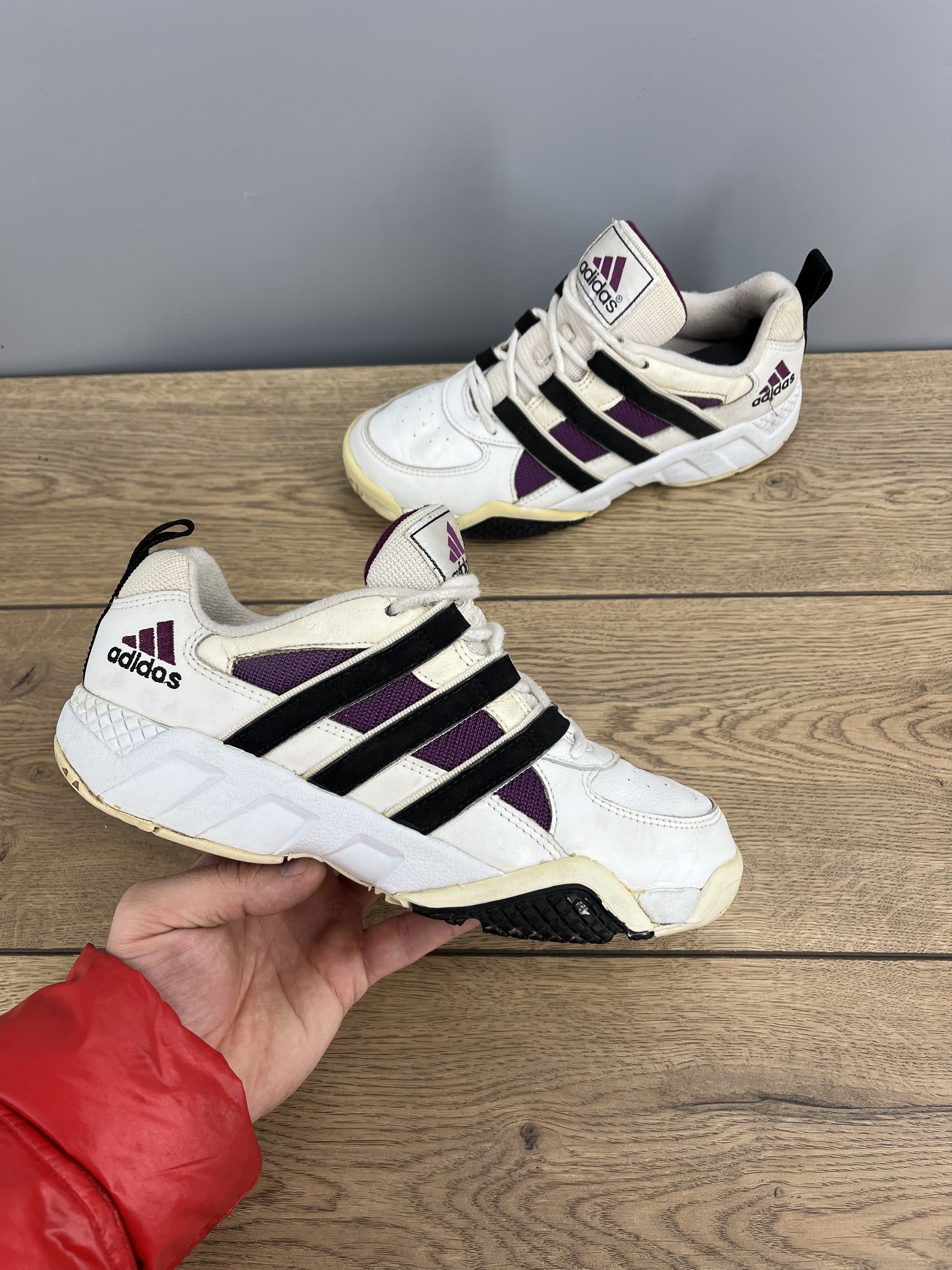 Vintage 1997 adidas Women’s Trainers White Black Purple