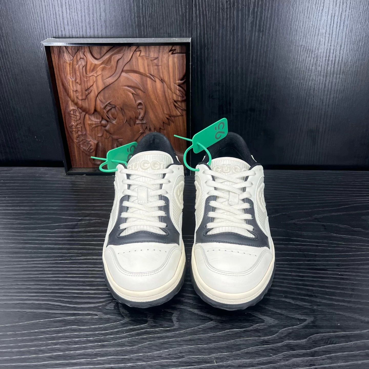 Gucci Gucci Mac80 Black/White Distressed 37.5 Mint Size US 6.5 / IT 36.5 - 4 Thumbnail