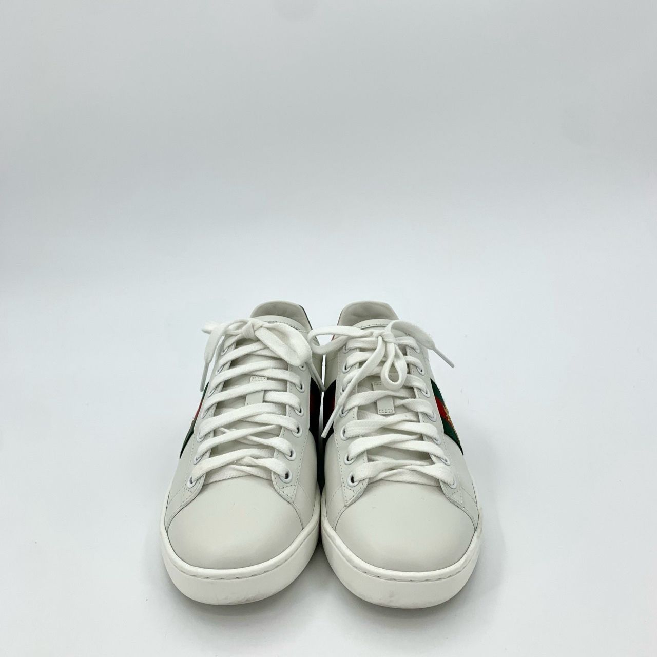 Gucci [Gucci] Bee-Embroidery Striped Casual Sneakers 36.5 White Size US 6.5 / IT 36.5 - 6 Thumbnail