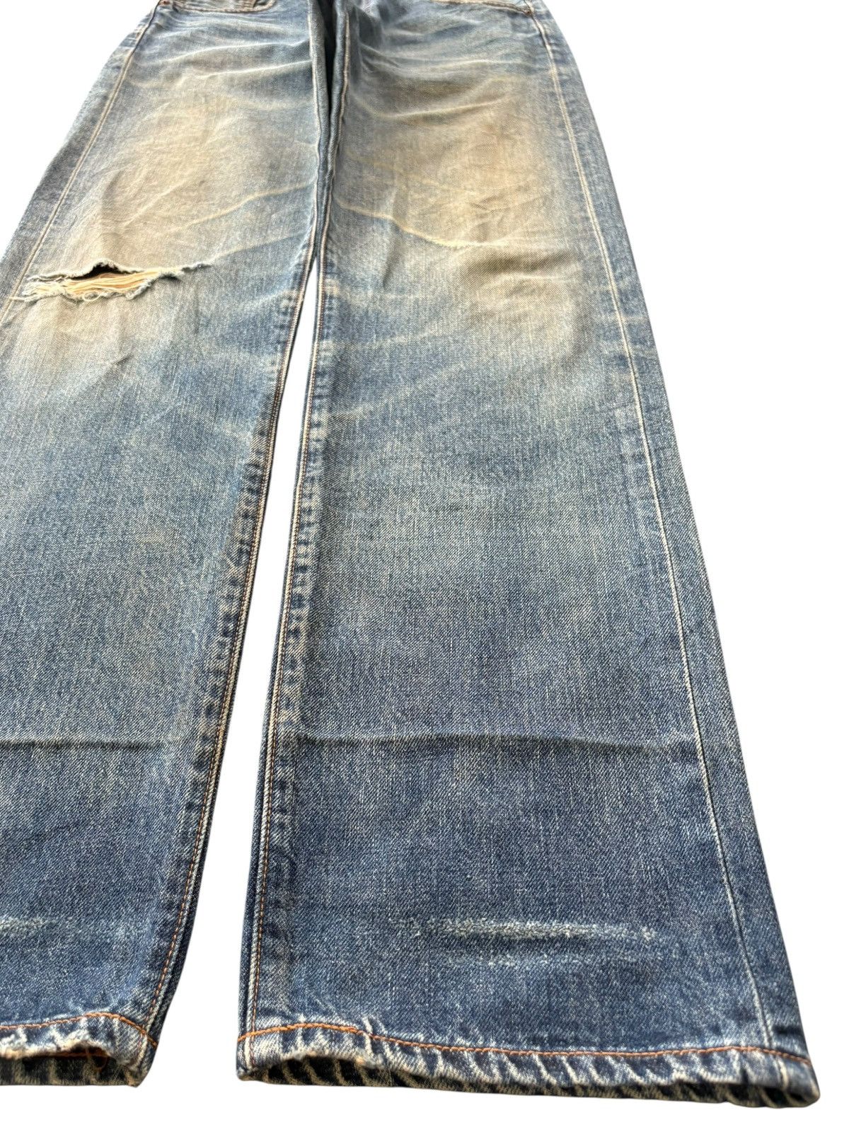 Levi's Vintage 80s Levis 502 Big E Selvedge Mud Wash Baggy Jeans Size US 32 / EU 48 - 8 Thumbnail